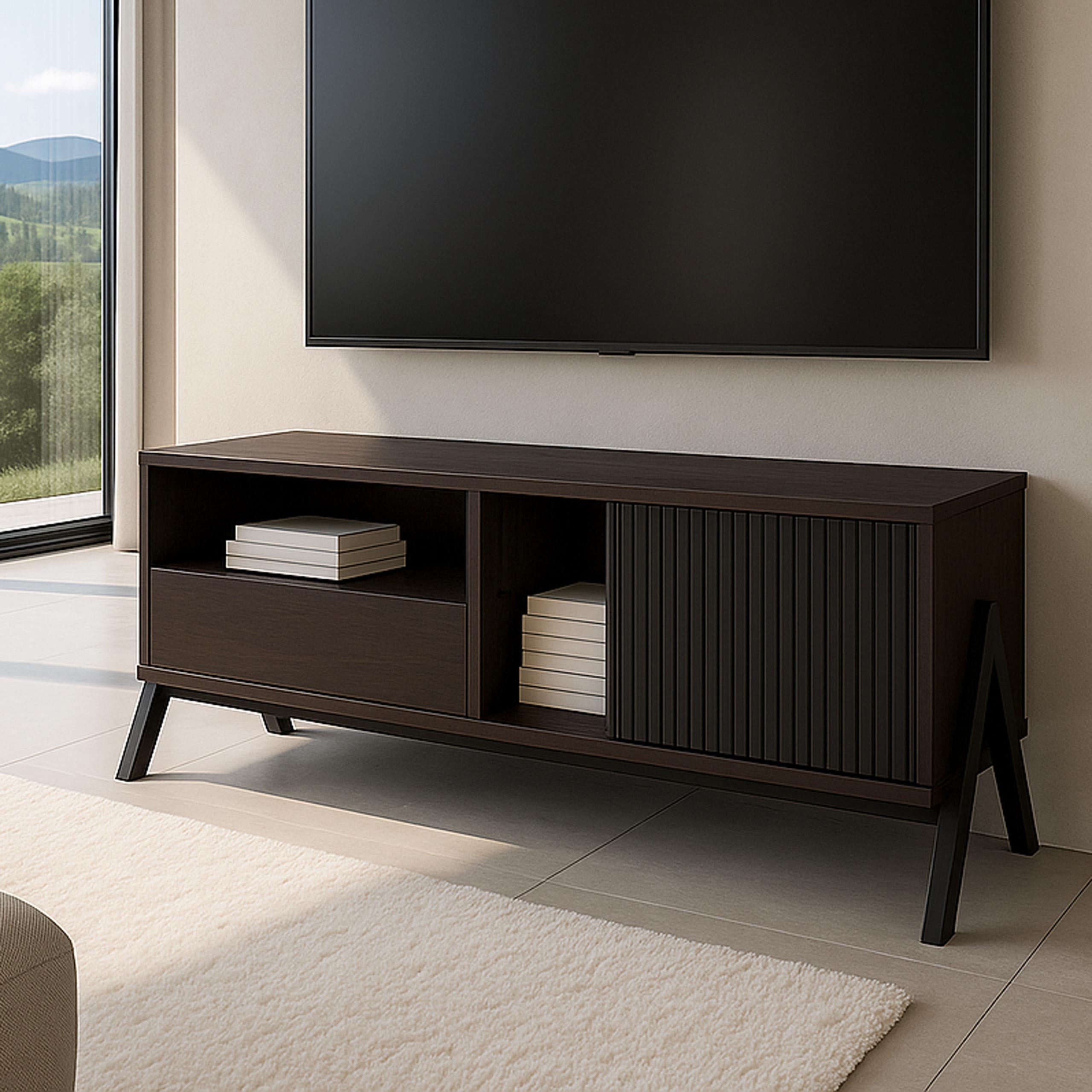 MCW TV-Rack MCW-O40-TVR, Mit strukturierten Schiebetüren