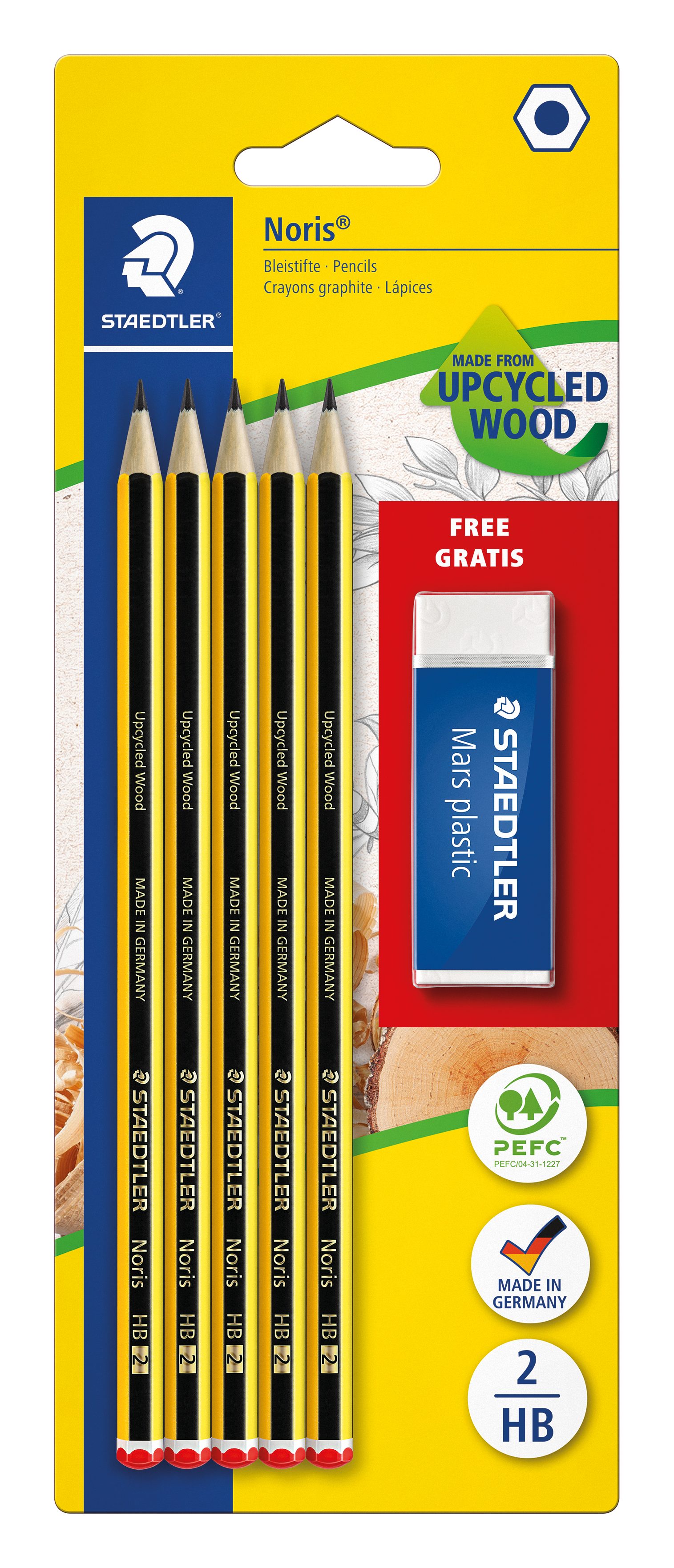 STAEDTLER Bleistift STAEDTLER® 120 A SBKD Bleistift + Radierer BK 100% PEFC