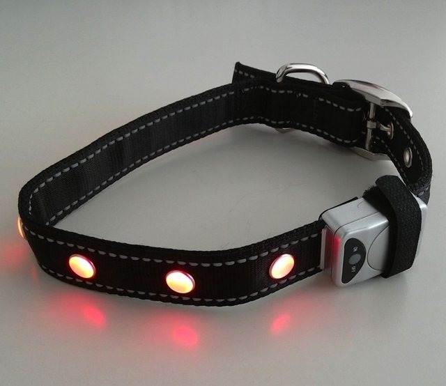 MeLiTec Hundehalsbandleuchte “LED-Hundehalsband R1”