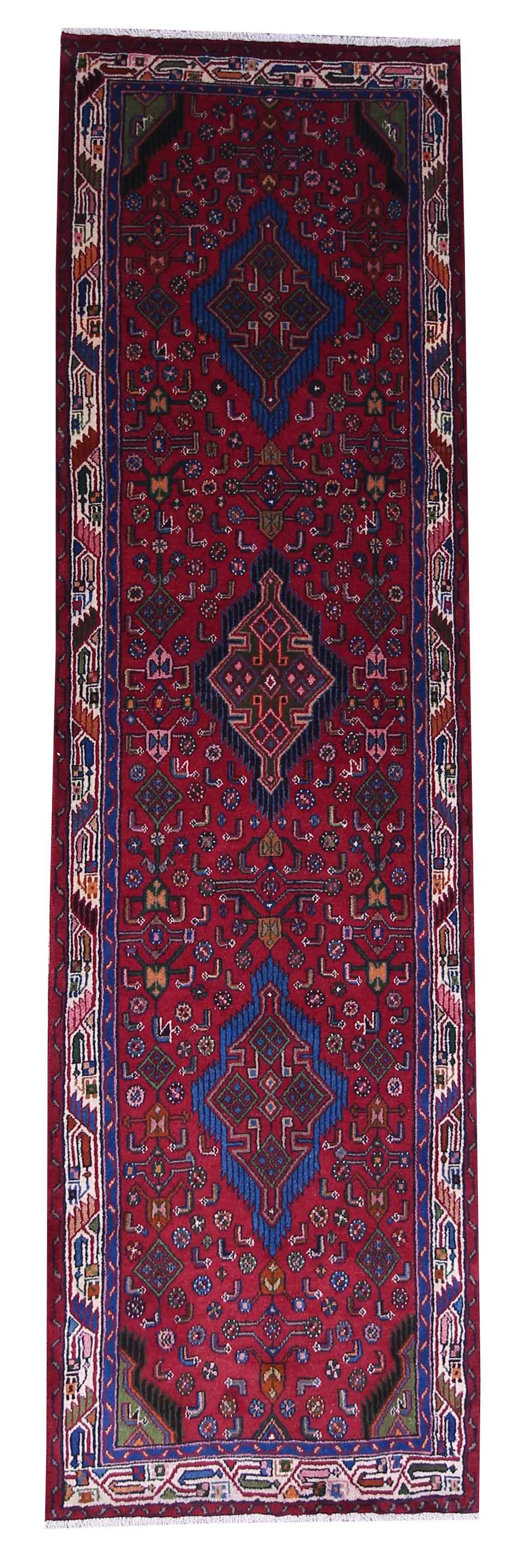 Orientteppich Perserteppich Hamadan 287 x 82 cm