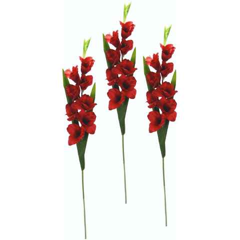 Kunstblume Gladiole, I.GE.A., Höhe 93 cm, 3er Set