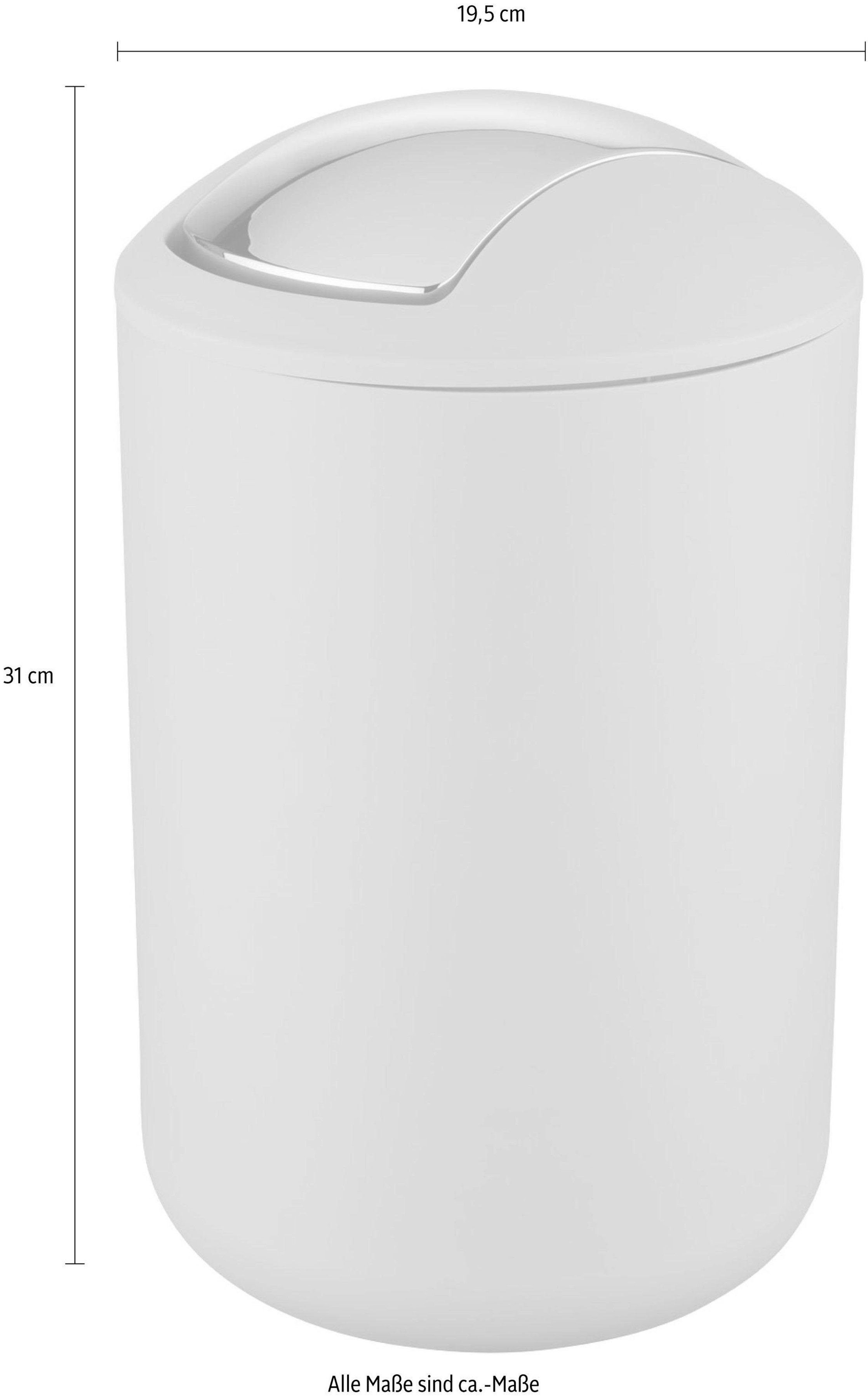 WENKO Mülleimer Brasil, mit Schwingdeckel, 6,5 Liter