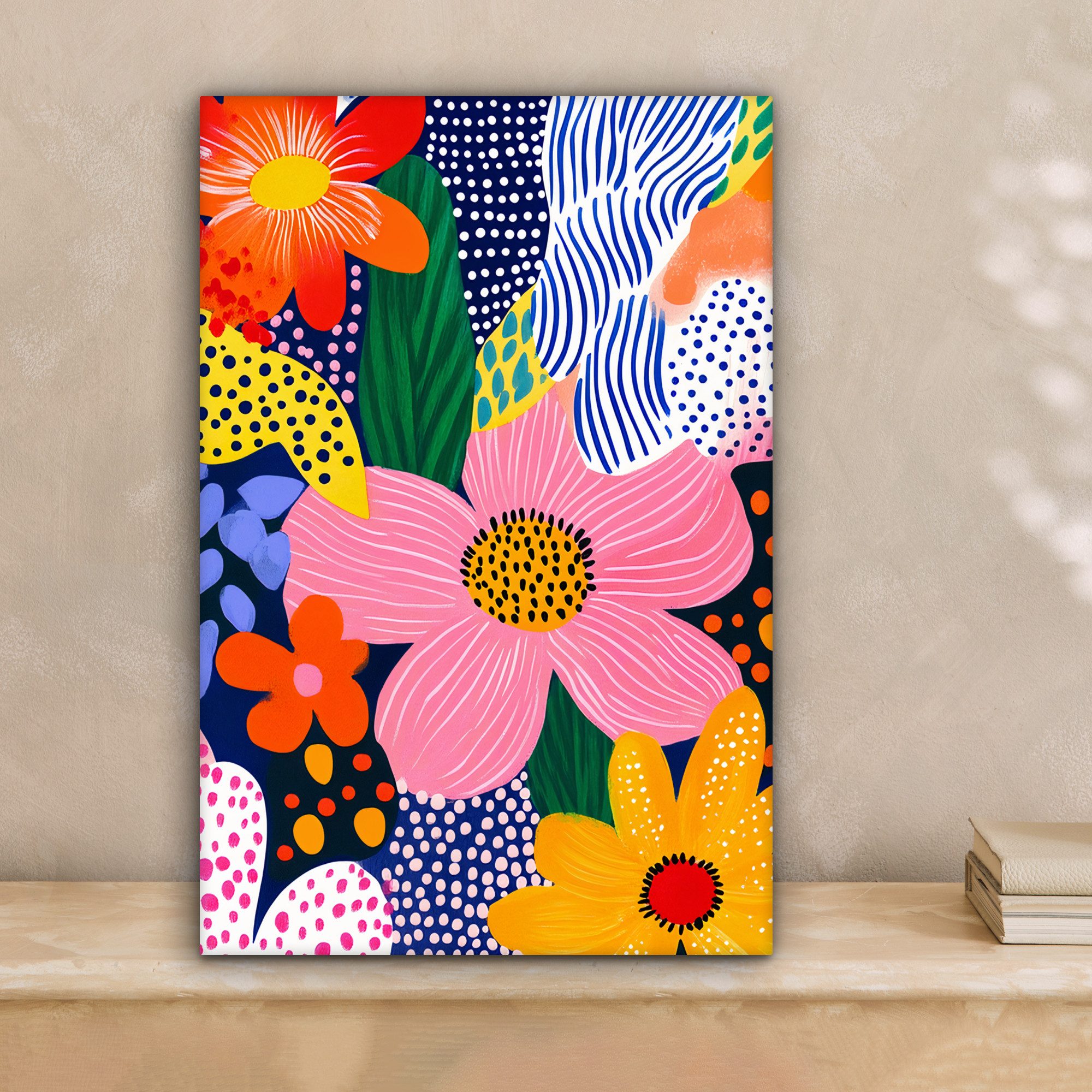 OneMillionCanvasses® Leinwandbild Bunt - Blumen - günstig online kaufen