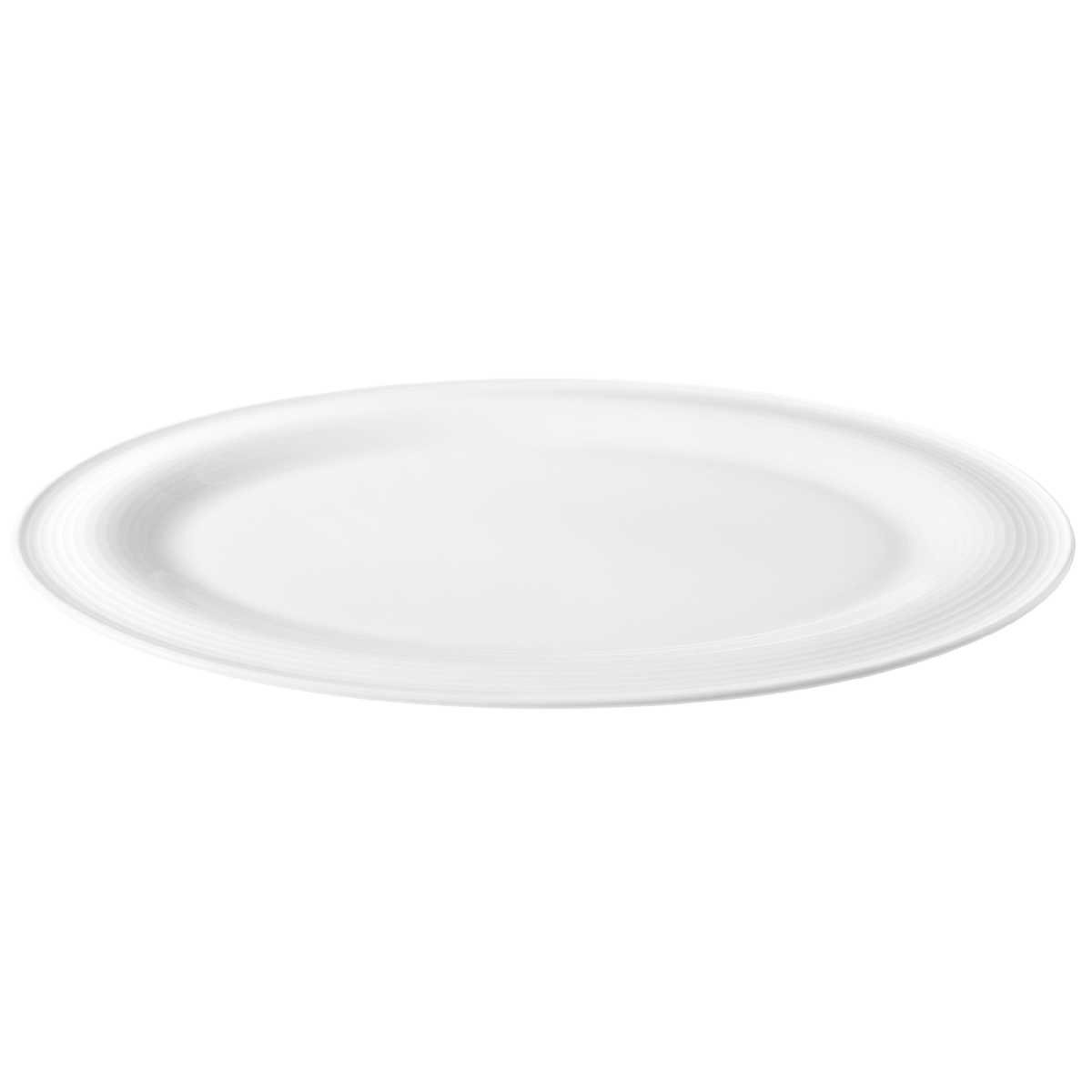 Seltmann Weiden Servierplatte Beat Weiß, Porzellan, 35 x 28 cm