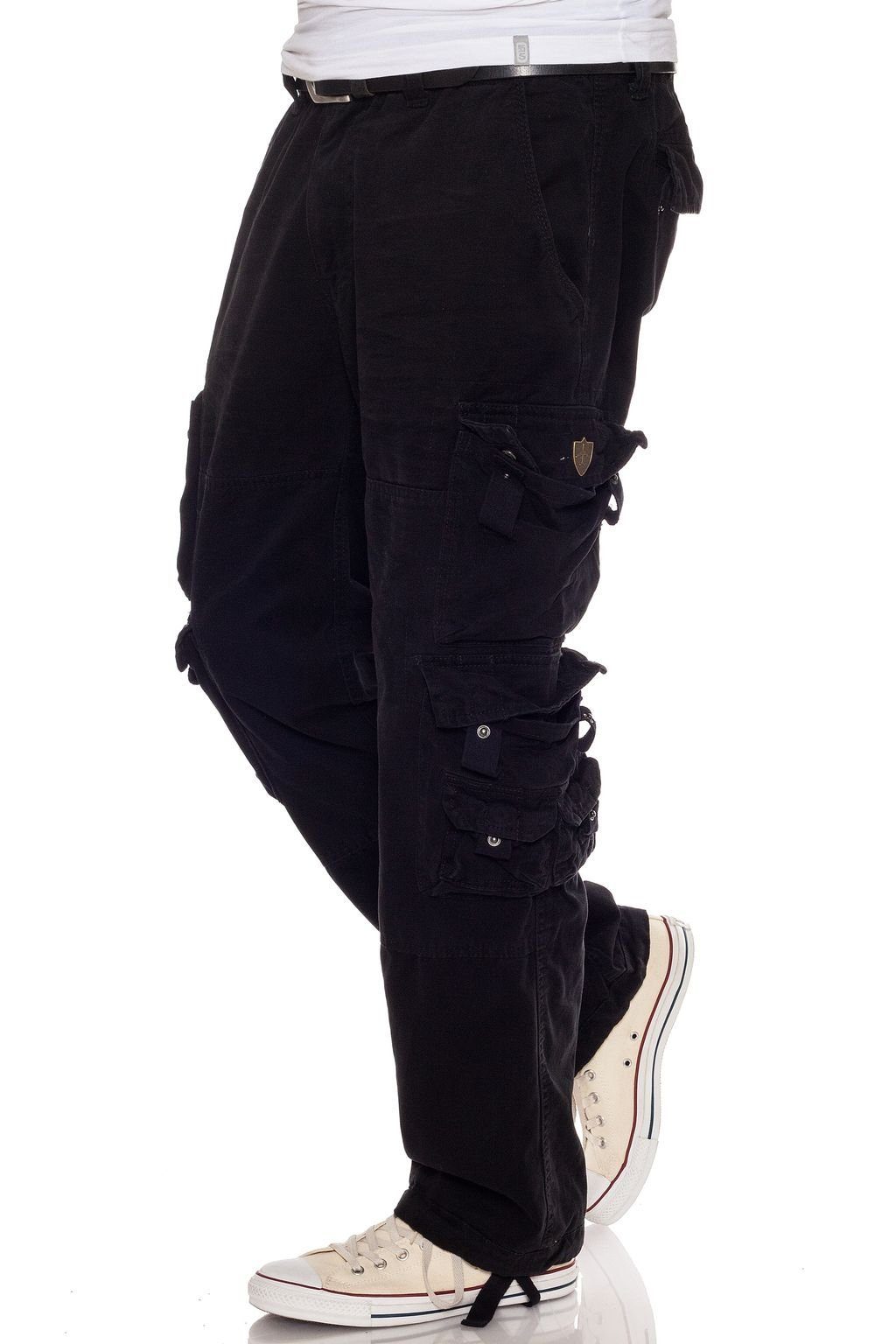 Jet Lag Cargohose Bikerhose mit vielen Taschen Straight Fit günstig online kaufen