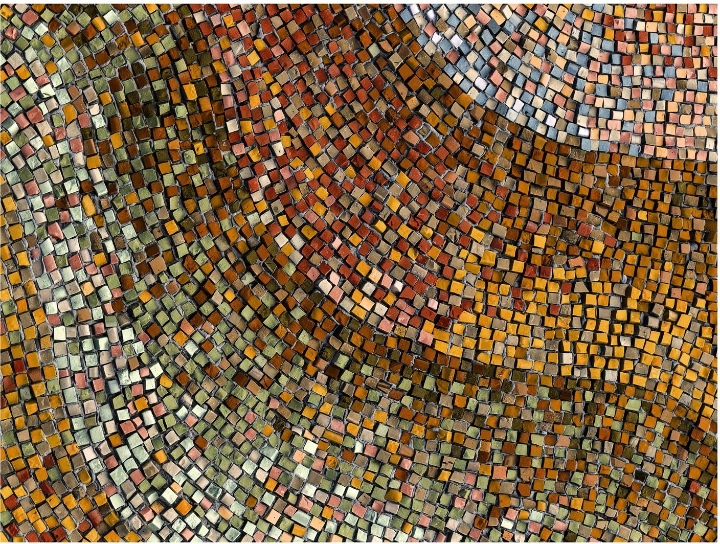 Platzset, Matteo, Contento, (Set, 4-St), für den Innen- und Außenbereich, wasserabweisend, Mosaikdesign dunkelbraun