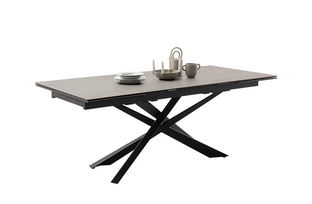 MCA furniture Esstisch Esstisch Tesero, anthrazit / schwarz, ausziehbar, 20 günstig online kaufen