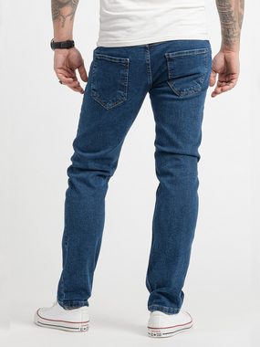 Rock Creek Regular-fit-Jeans Herren Jeans Stonewashed Blau RC-2418