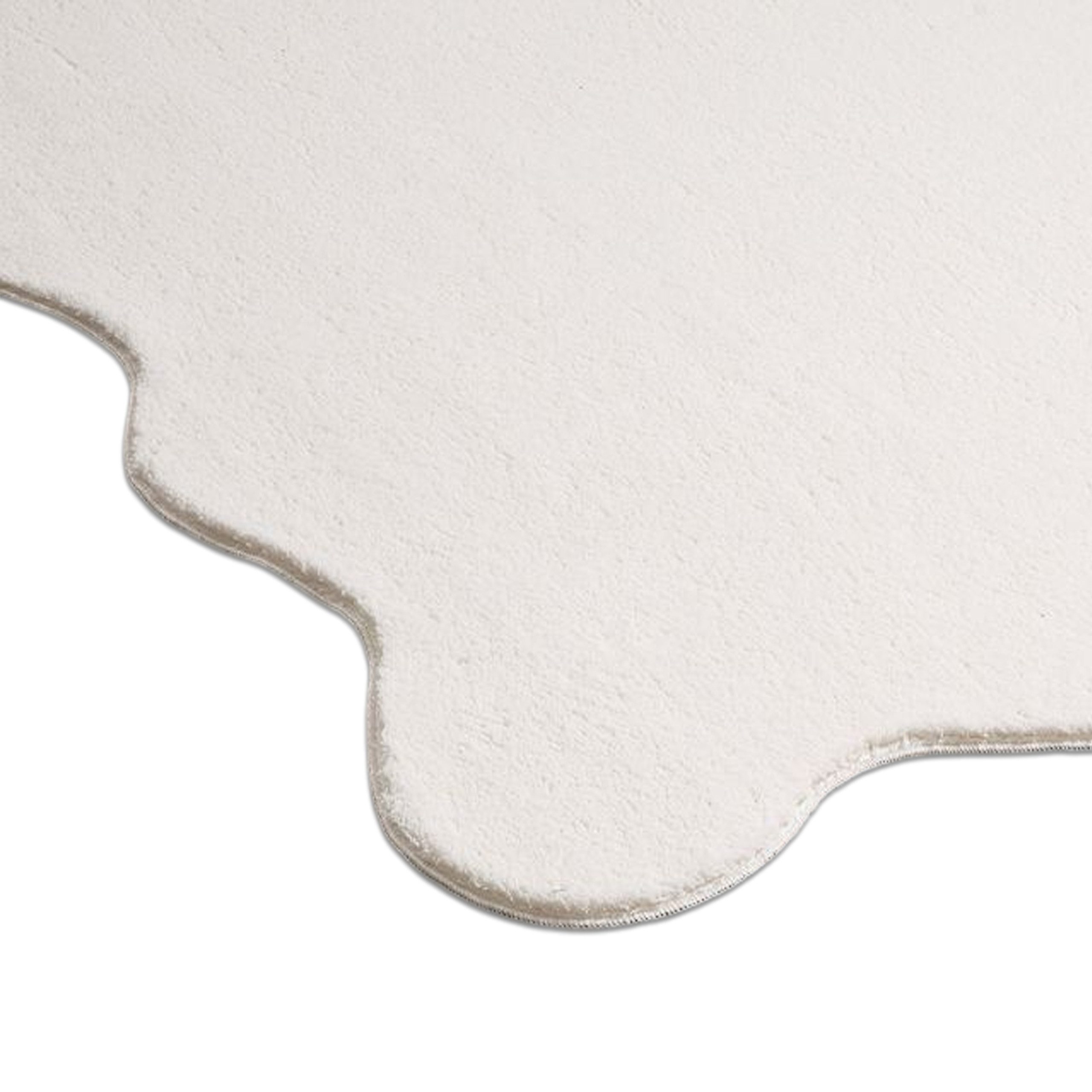 Carpetia Teppich Design Teppich creme moderne Wellenform, rechteckig, Höhe: 19 mm