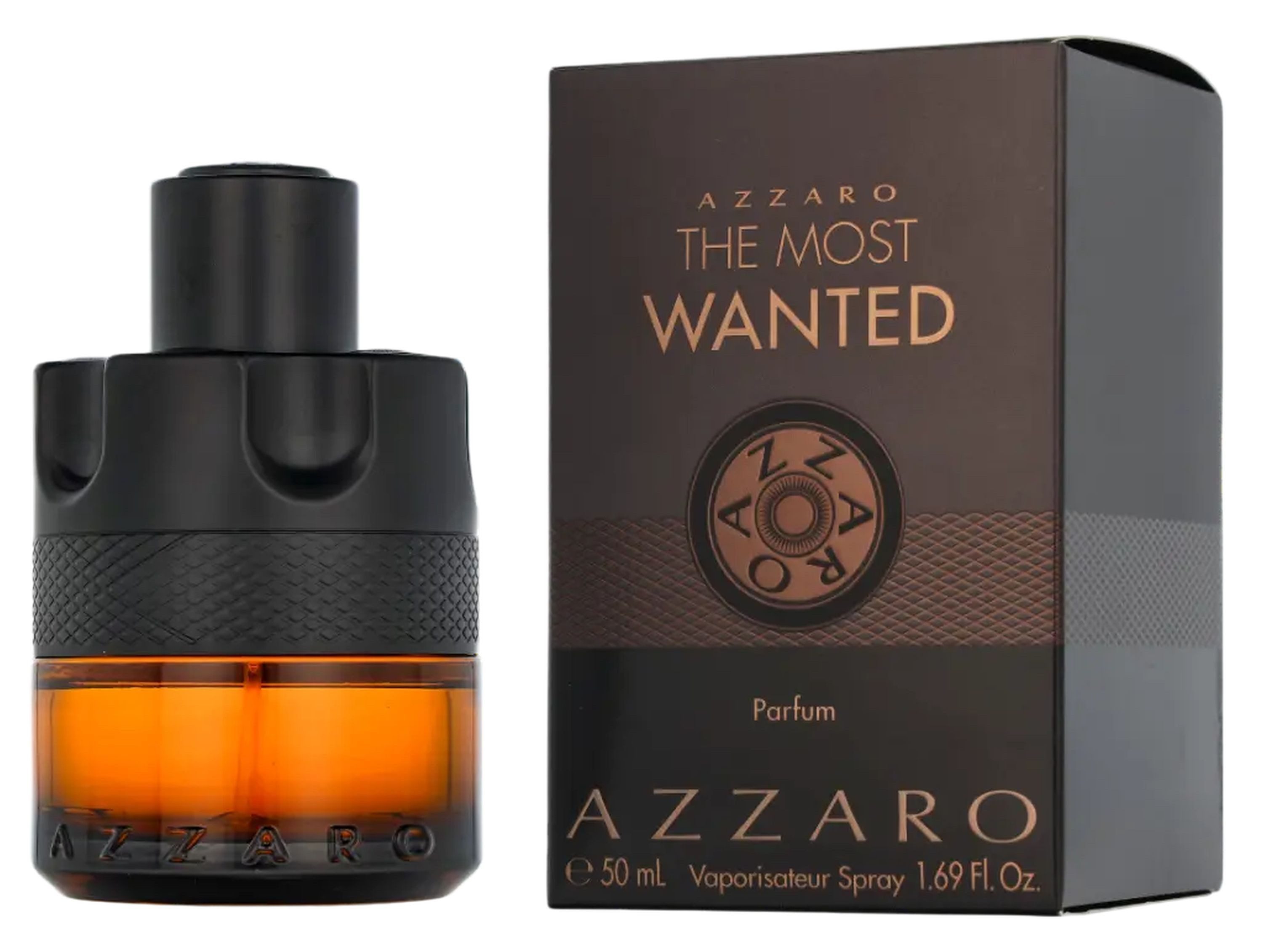 Azzaro Duft-Set The Most Wanted Le Parfum Herren Spray, Würzig-holziger Duft mit Ingwer, Holztöne und Vanille - mit Reiseduft