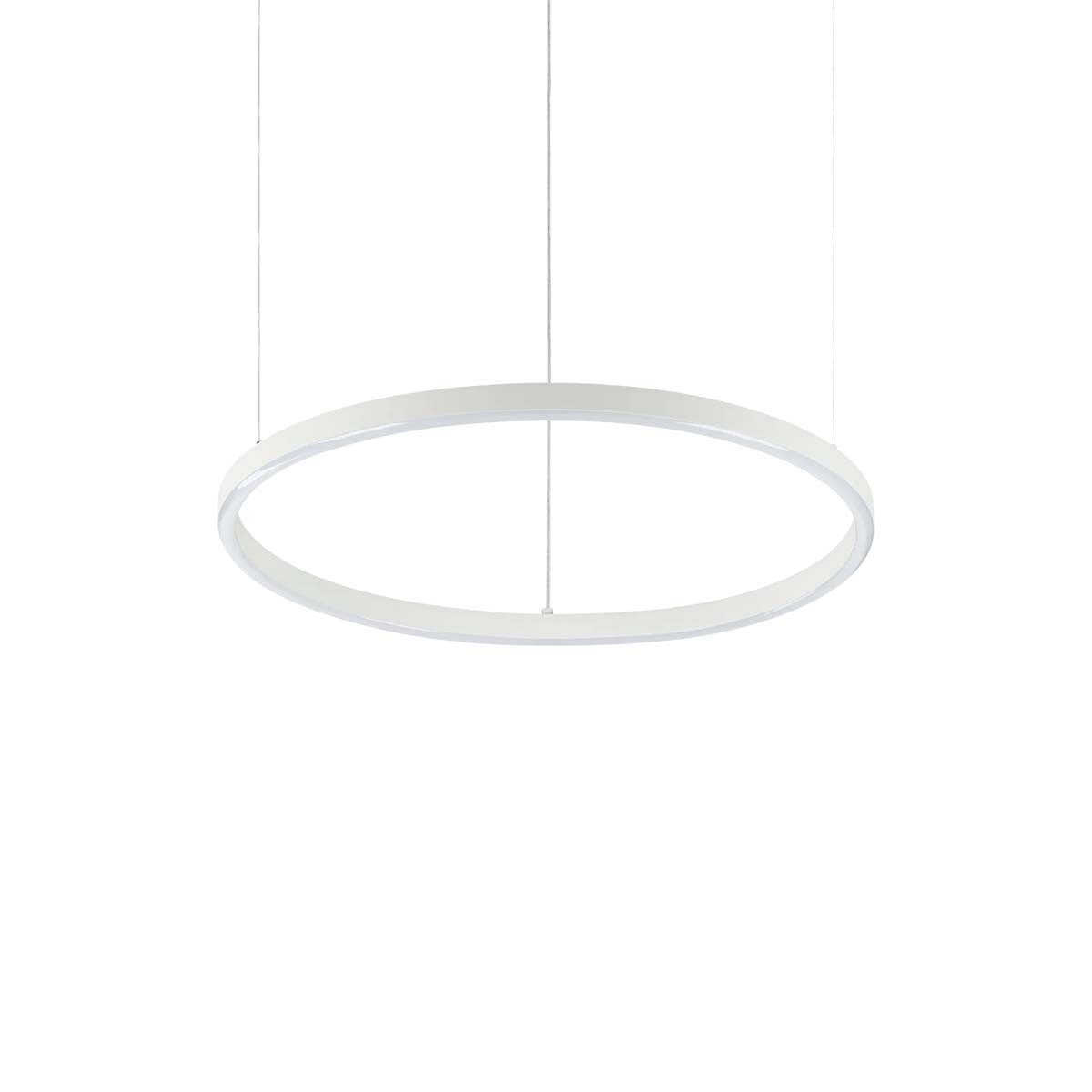 Ideal Lux Pendelleuchte Ideal Lux Oracle slim SP dali 3000K Pendelleuchte, Weiß, Ø: 50 cm, LED fest integriert, Extra-Warmweiß, Hängeleuchte