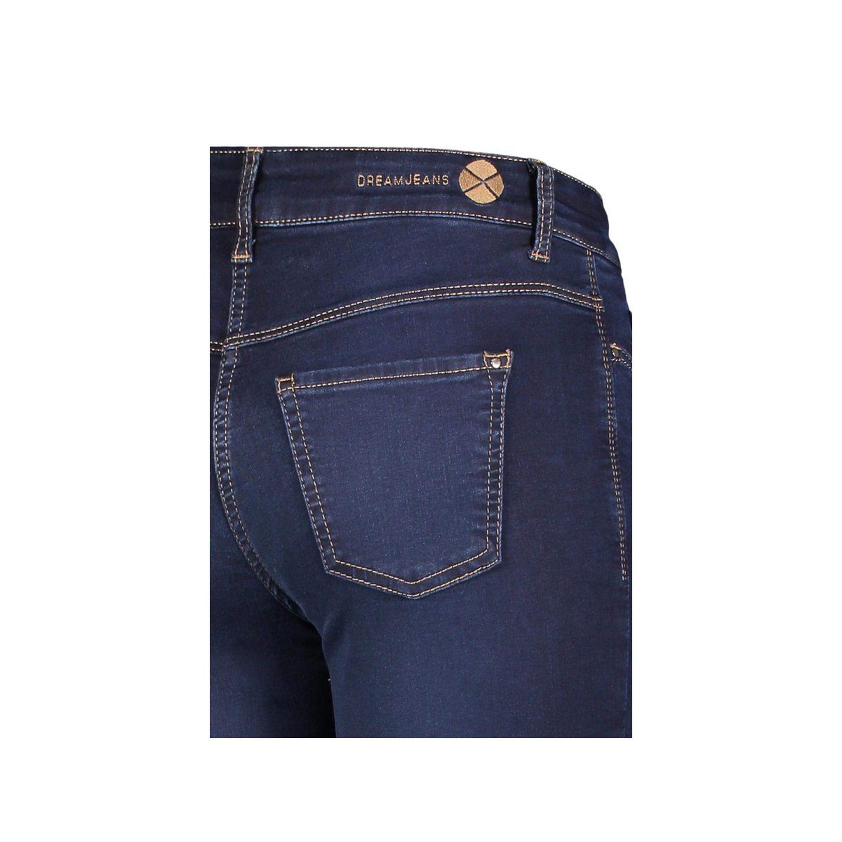 (1-tlg) Straight-Jeans regular MAC dunkel-blau