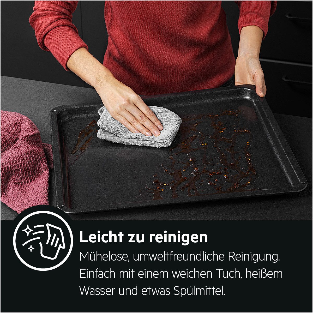 AEG Backblech Easy2Clean Antihaft – Backblech A9OOAF11, Metall, mit versiegelter Keramikbeschichtung