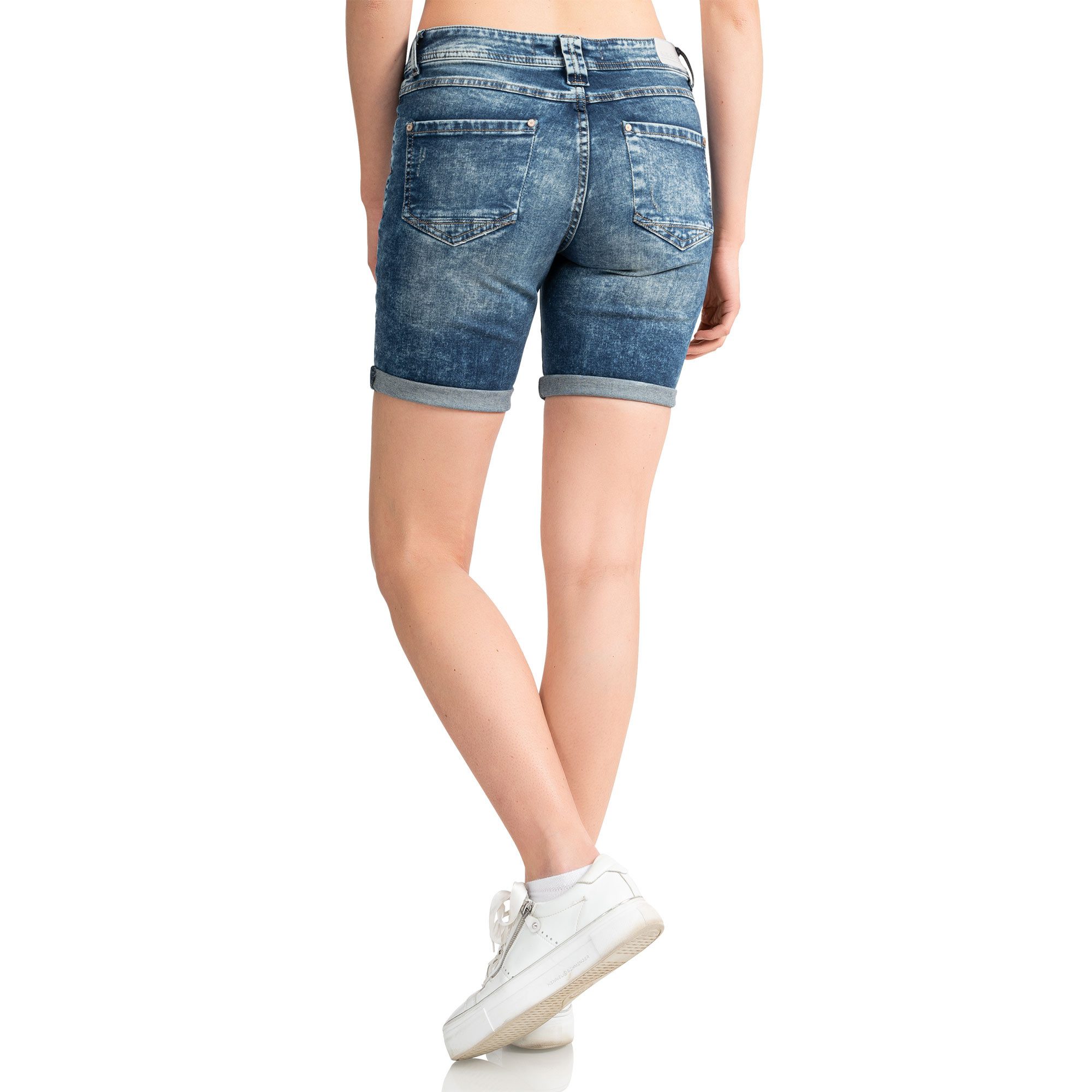SUBLEVEL Shorts Damen Bermudas kurze Hose Baumwolle Jeans Sommer Chino Stoff