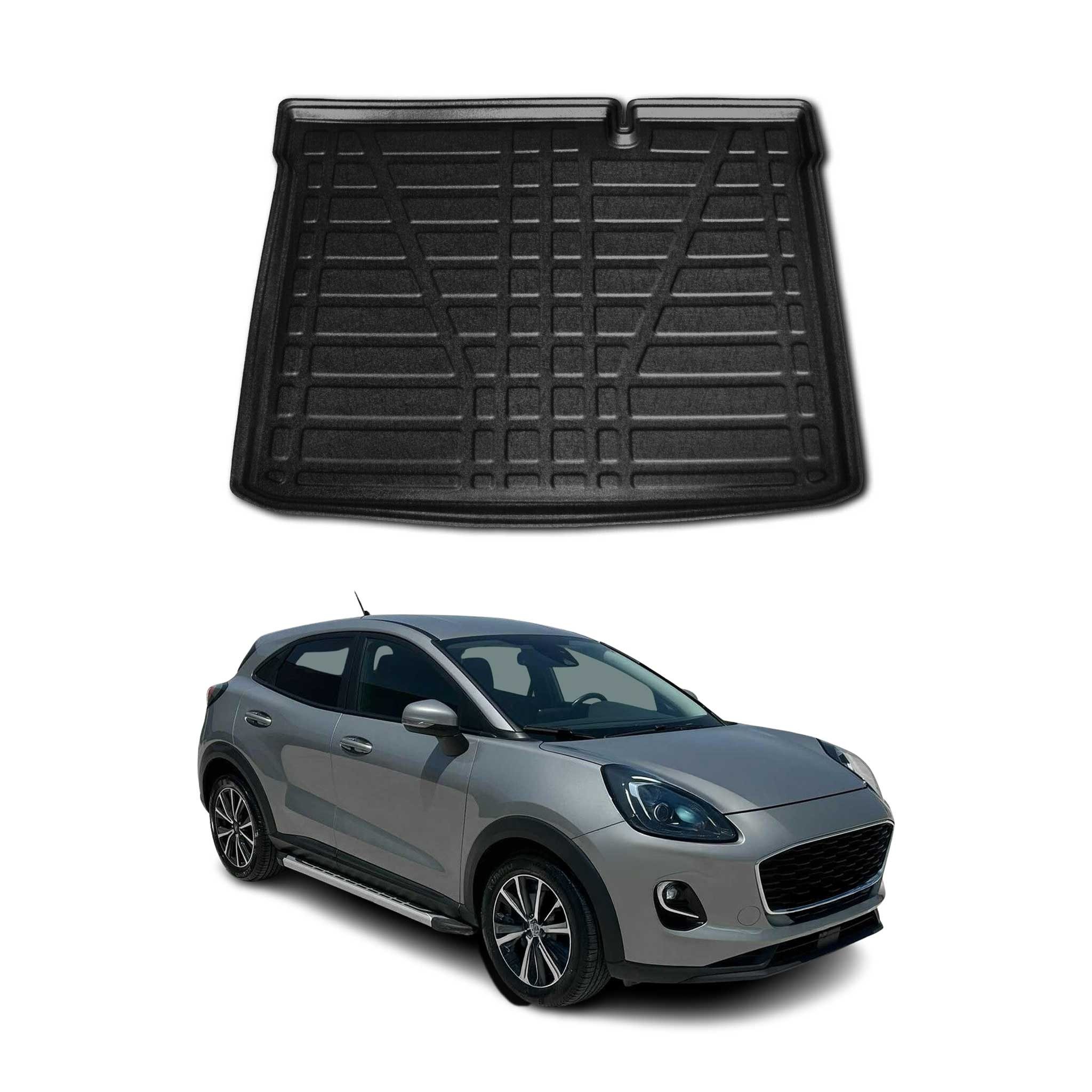OMAC Kofferraummatte Kofferraumwanne für Ford Puma 2019-2025 Untere Gummi TPE Schwarz (1 St), für Ford Puma 2019-2025 Untere Ford Puma 2019-2025 Untere, Einfache Installation,Antirutsch,Leicht zu reinigen,Leichtgewicht