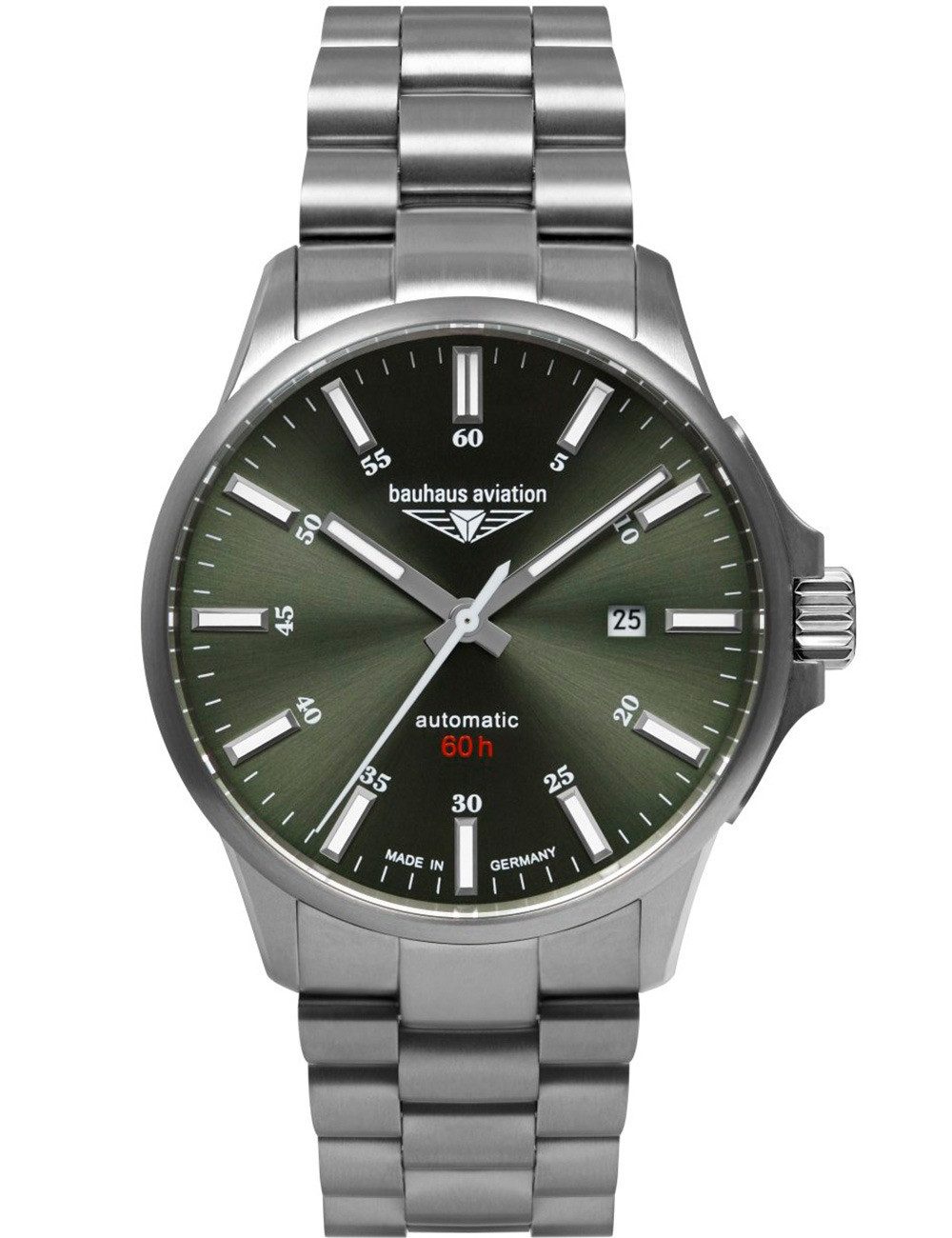 Automatikuhr Bauhaus 2864M-4 Herrenuhr Aviation Automatik Titanium 42mm 10ATM Bauhaus 2864M-4 Herrenuhr Aviation Automatik Titanium 42mm 10ATM