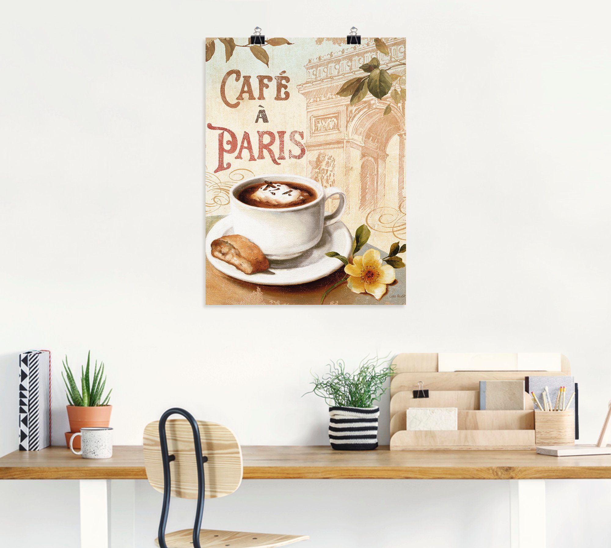 Artland Poster Kaffee in Europa I, Getränke (1 St), ohne Rahmen