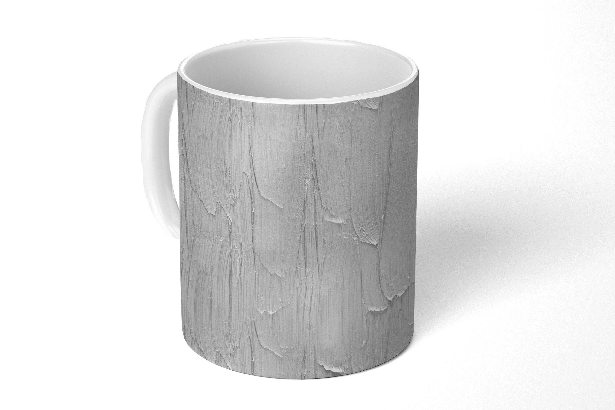 MuchoWow Tasse Farbe - Muster - Grau, Keramik, Kaffeetassen, Teetasse, Becher, Teetasse, Geschenk