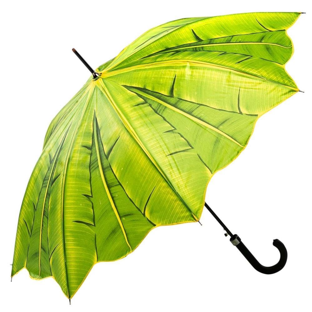 Luckyweather not just any other day Stockregenschirm Regenschirm PALME Auf-Automatik Stockschirm Damen Herren