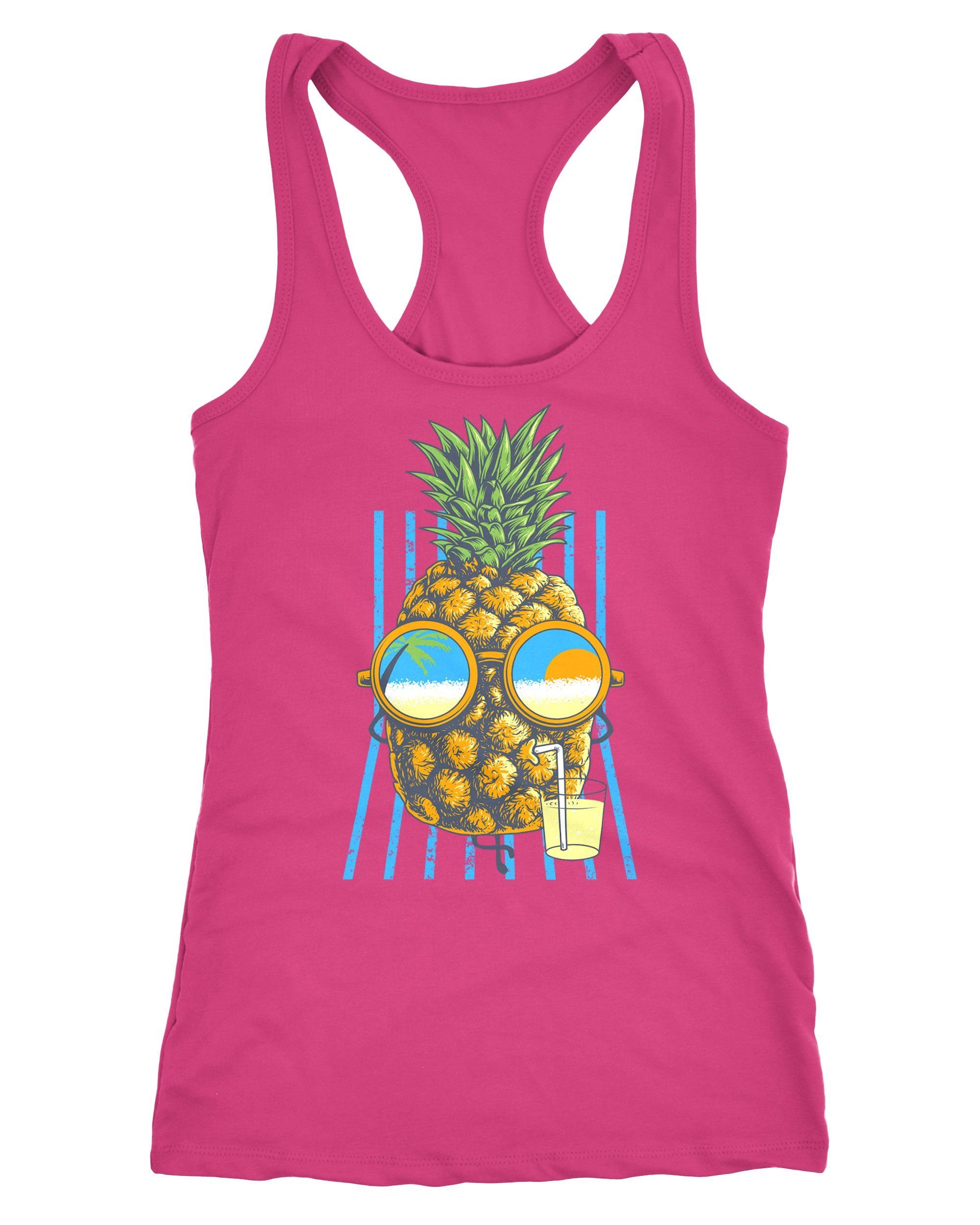 Tanktop Damen Tank-Top chilling Ananas Racerback Neverless®