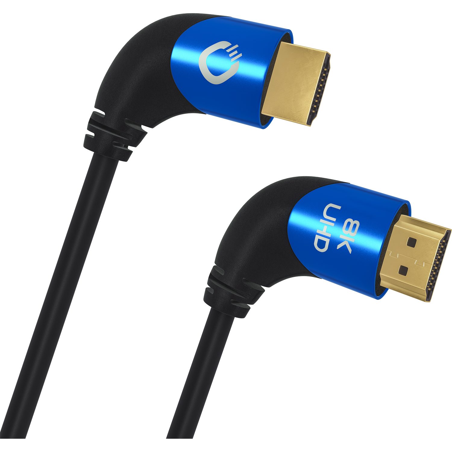 OEHLBACH Shape Magic UHD 90 Ultra-High-Speed HDMI® Kabel mit 90° Stecker HDMI-Kabel, HDMI, HDMI (150 cm), 8K/4K, Winkelstecker