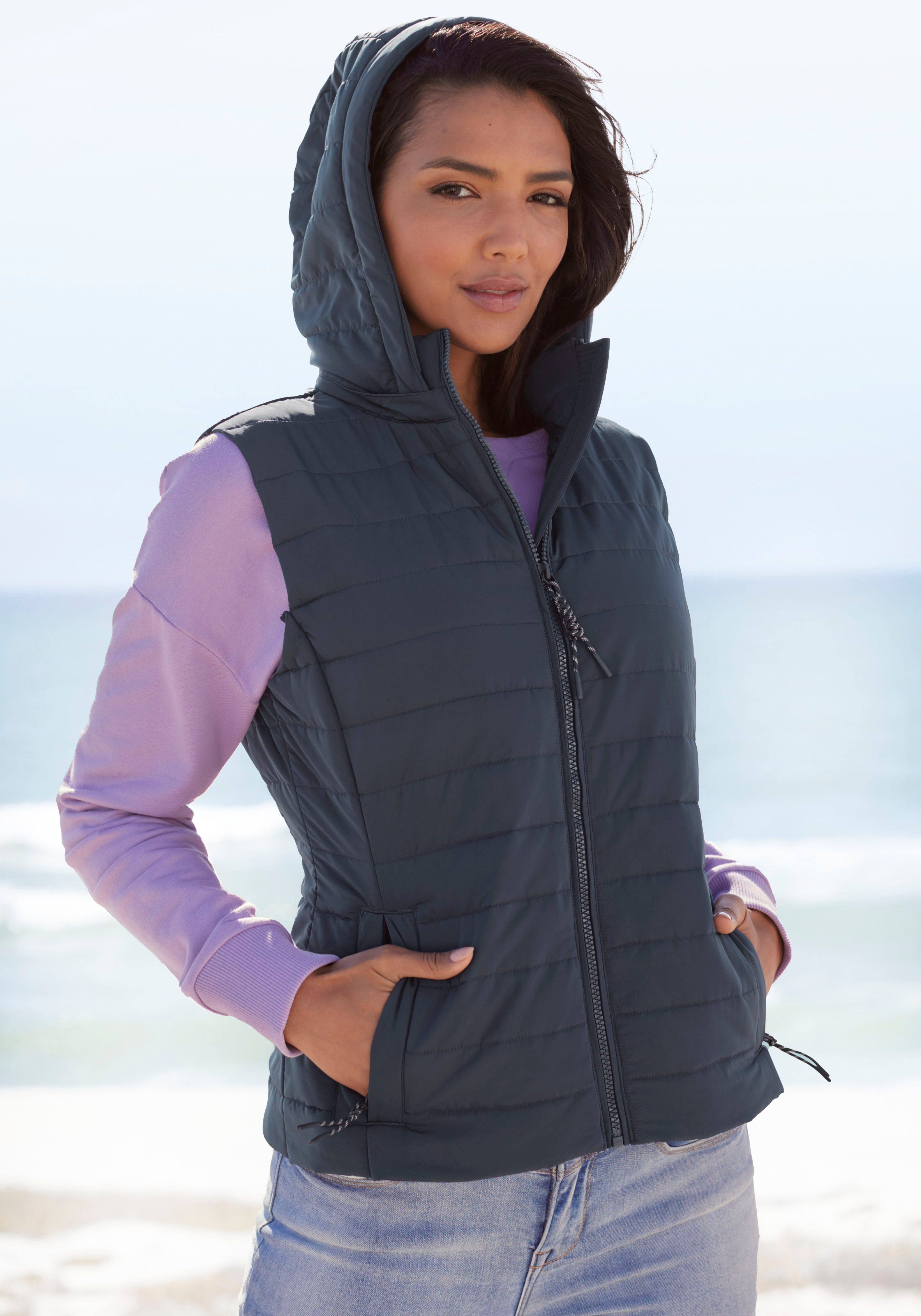 Elbsand Steppweste Mit abnehmbarer Kapuze günstig online kaufen