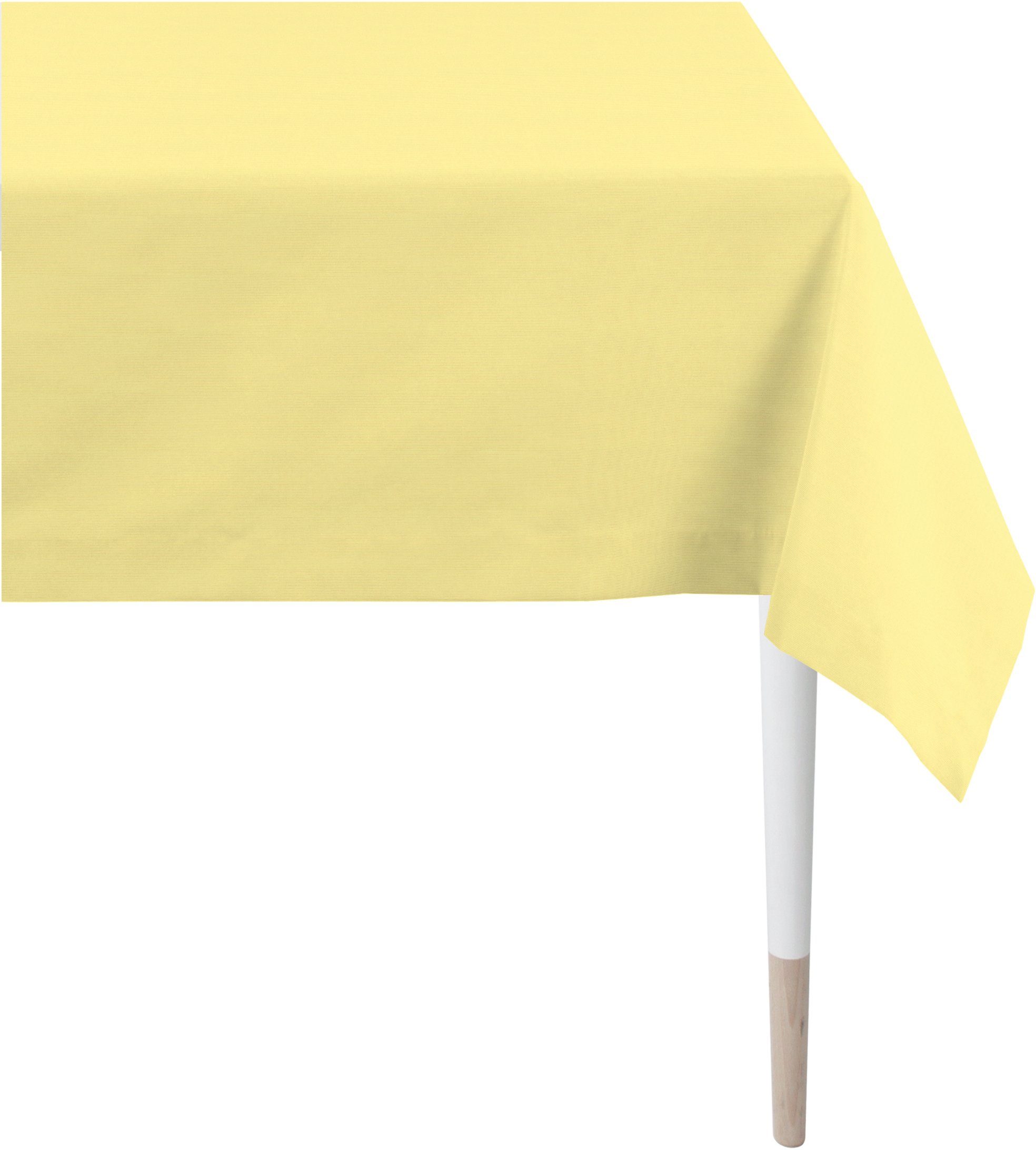 APELT Tischdecke 4362 Rips-Uni (1-tlg), UNI-BASIC gelb | Tischdecken