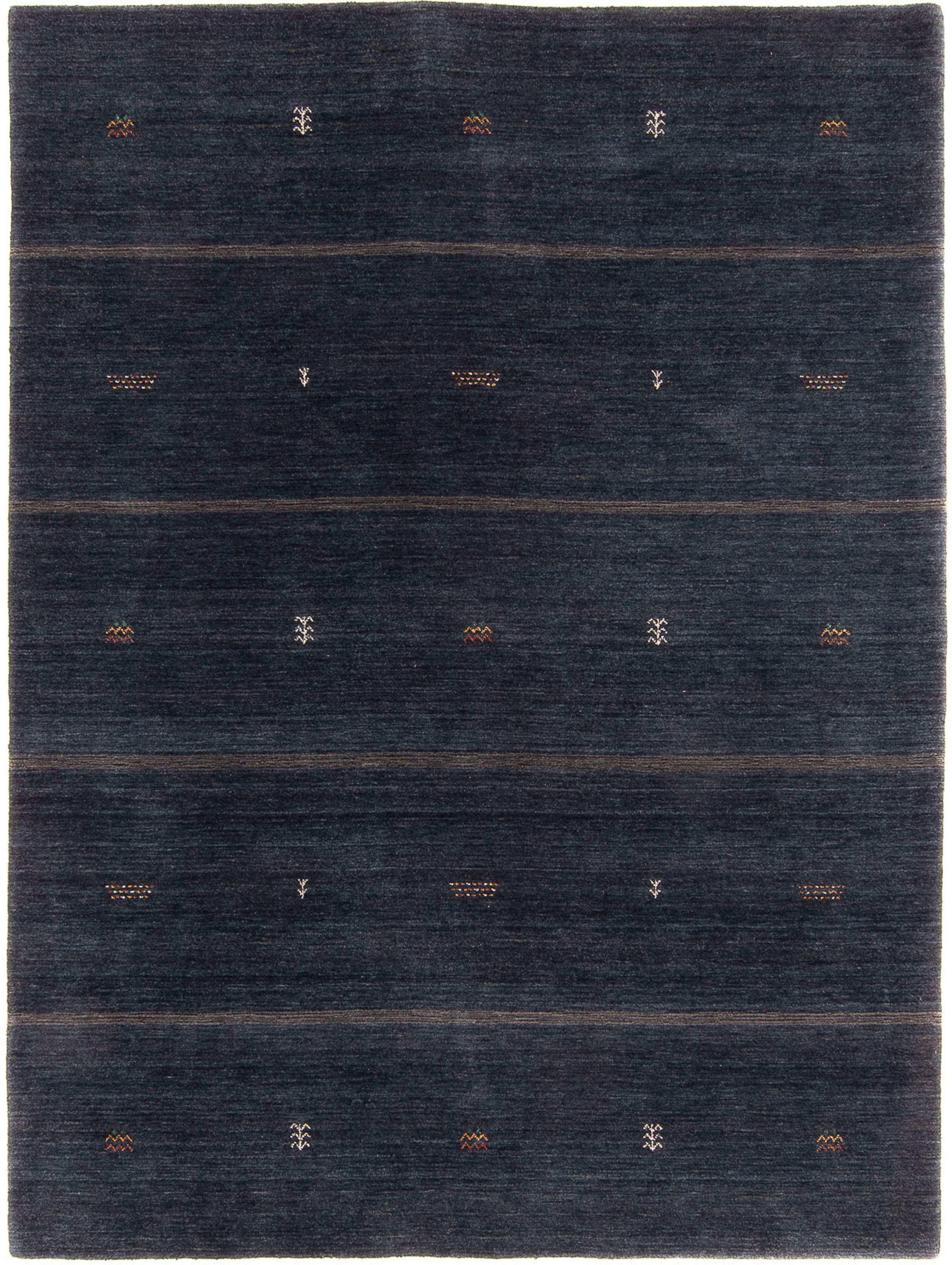 Wollteppich Gabbeh - Loribaft - 12 rechteckig, 173 morgenland, Höhe: Softy mm, - Wohnzimmer, x 240 Einzelstück dunkelblau, cm