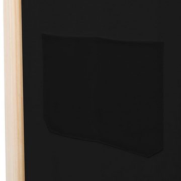 vidaXL Raumteiler Raumteiler spanische Wand Trennwand 4tlg Paravent Schwarz 160 x 170 x