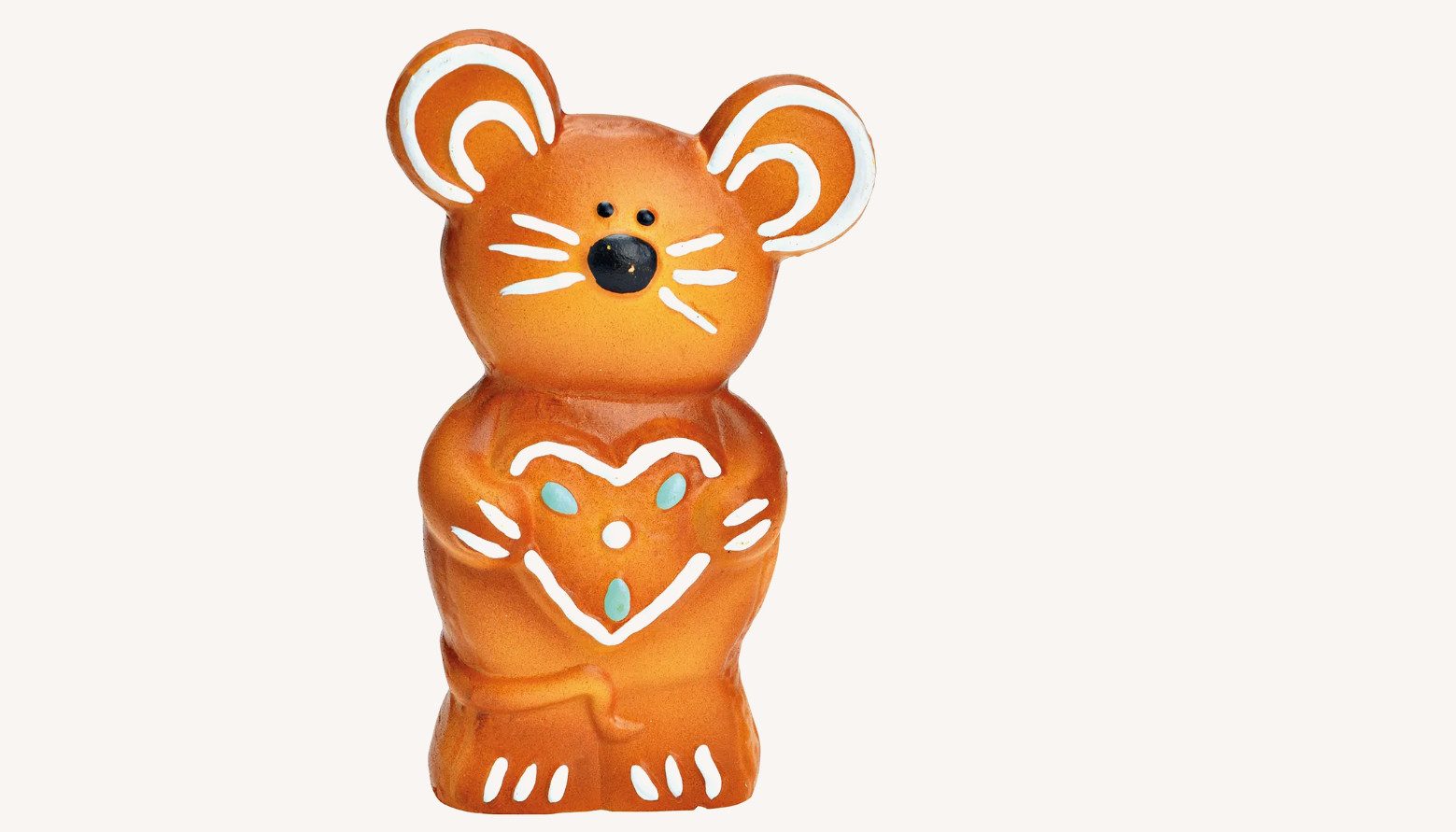 Wurm Dekofigur Gingerbread, Lebkuchen Maus oder Lebkuchenfigur mit Stern