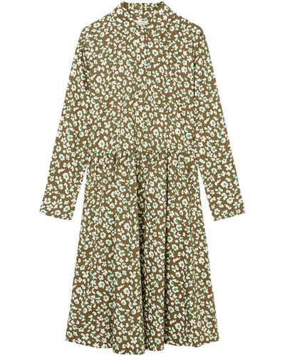 Marc O'Polo Hemdblusenkleid Popeline-Kleid mit Allover-Muster