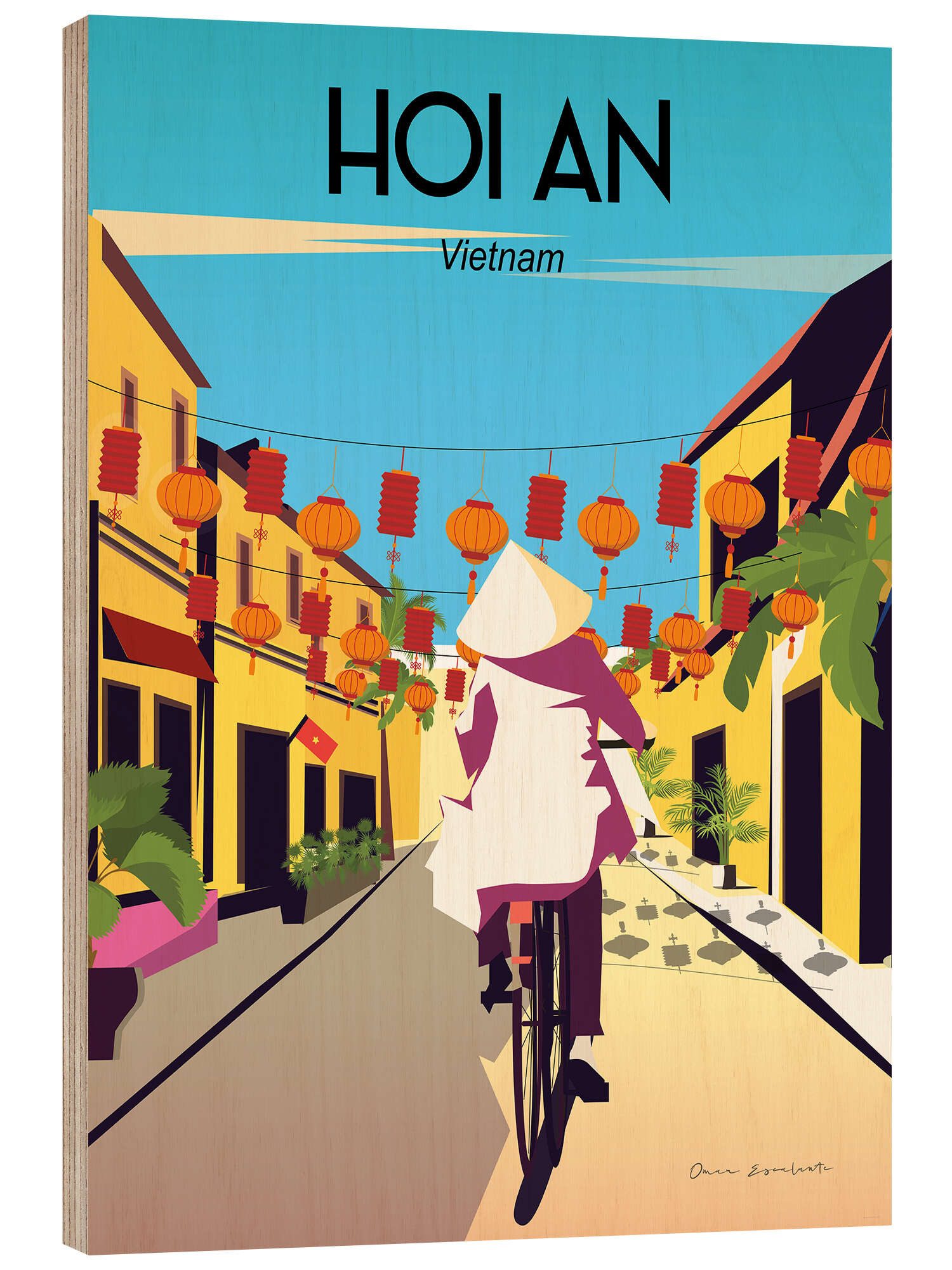 Posterlounge Wandbild Hoi An Vietnam, Omar Escalante, erhältlich als Poster, Leinwandbild, Wandsticker oder Acrylglasbild