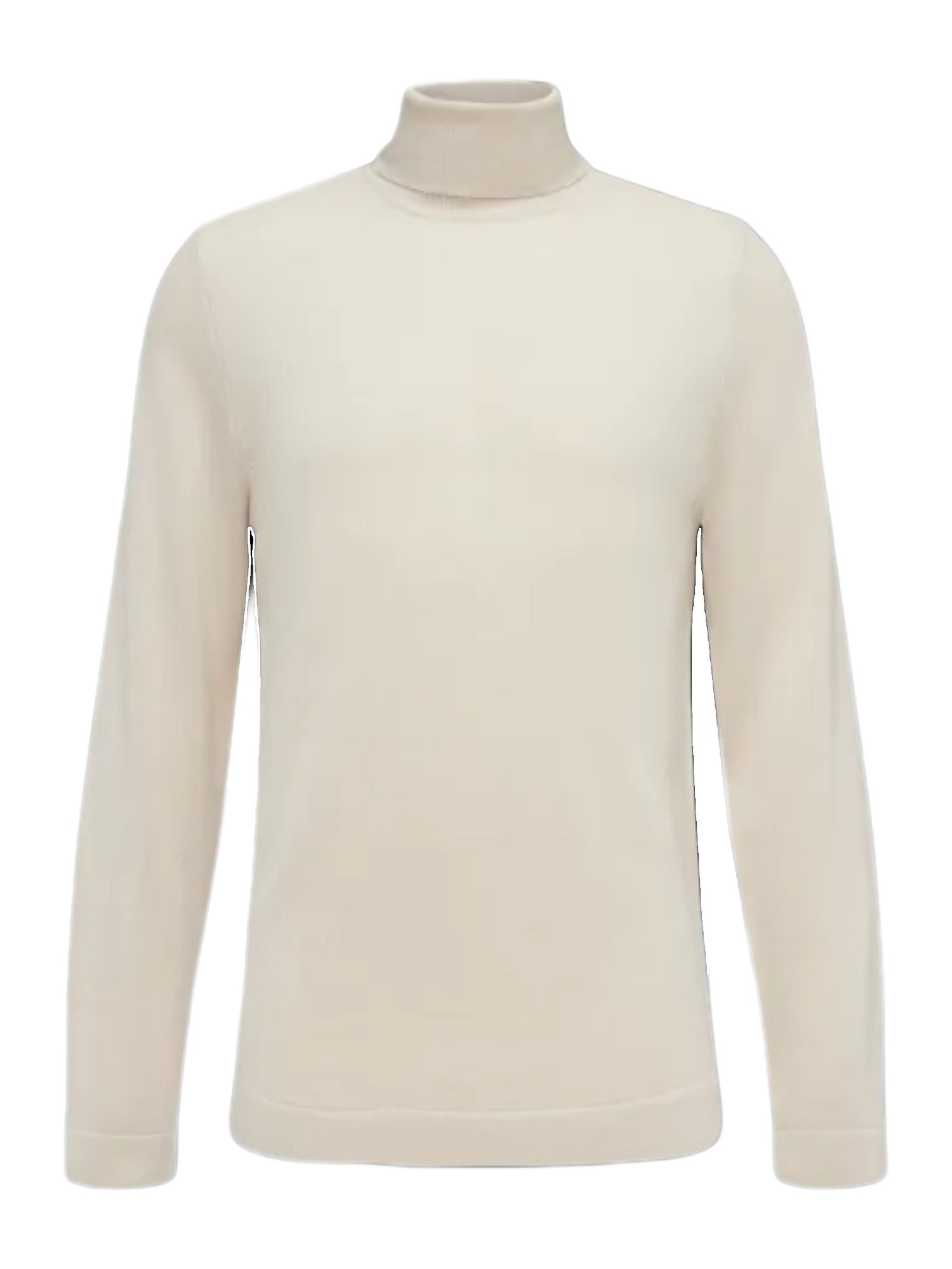 Drykorn Strickpullover natur,Casual,Wolle,Unifarben,Rollkragen,Lang,Regular Fit