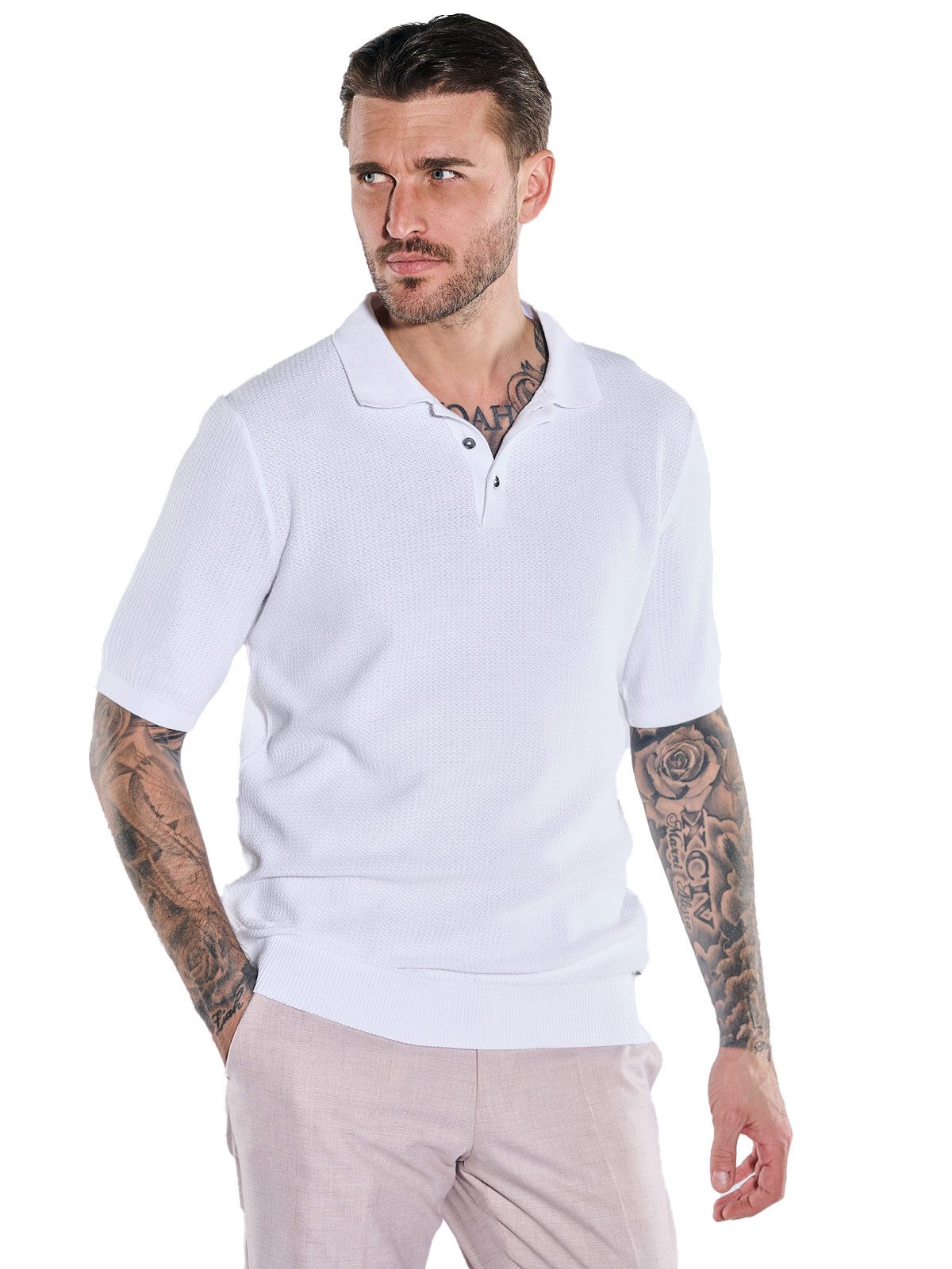 emilio adani Poloshirt Strick Polo-Shirt günstig online kaufen