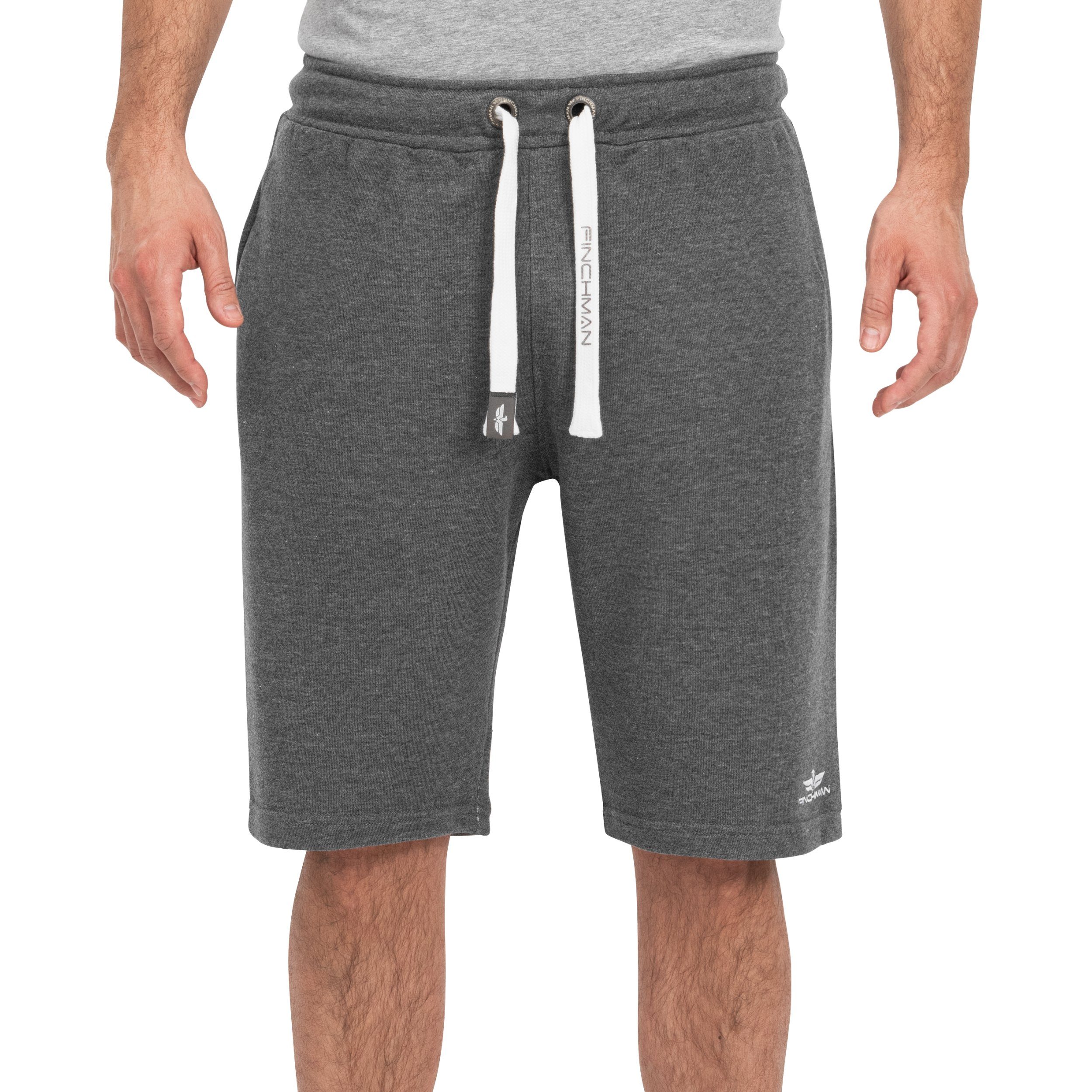 Finchman Cargoshorts FM191 Herren Cotton Sweat Short Kurze Hose Bermuda Sweatpant Dark Grey