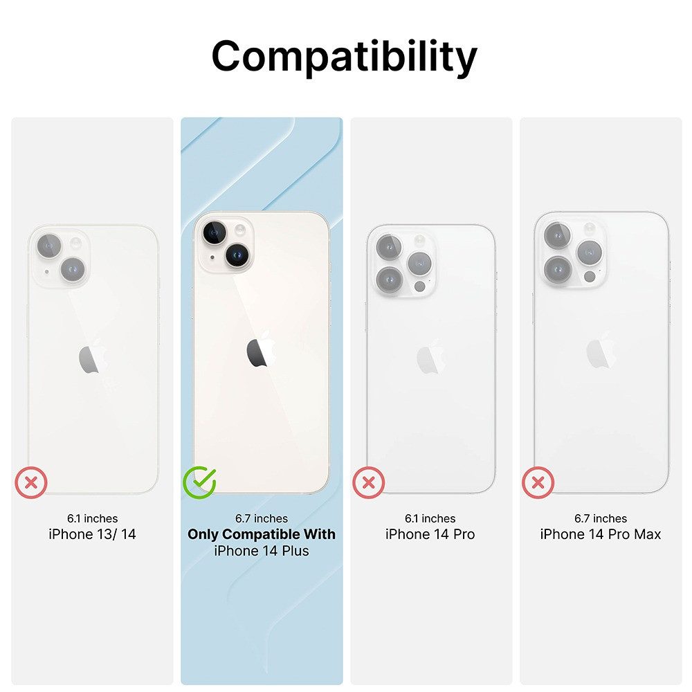Catalyst Smartphone-Hülle Total Protection Waterproof Case, für iPhone 14 Plus, Schwarz