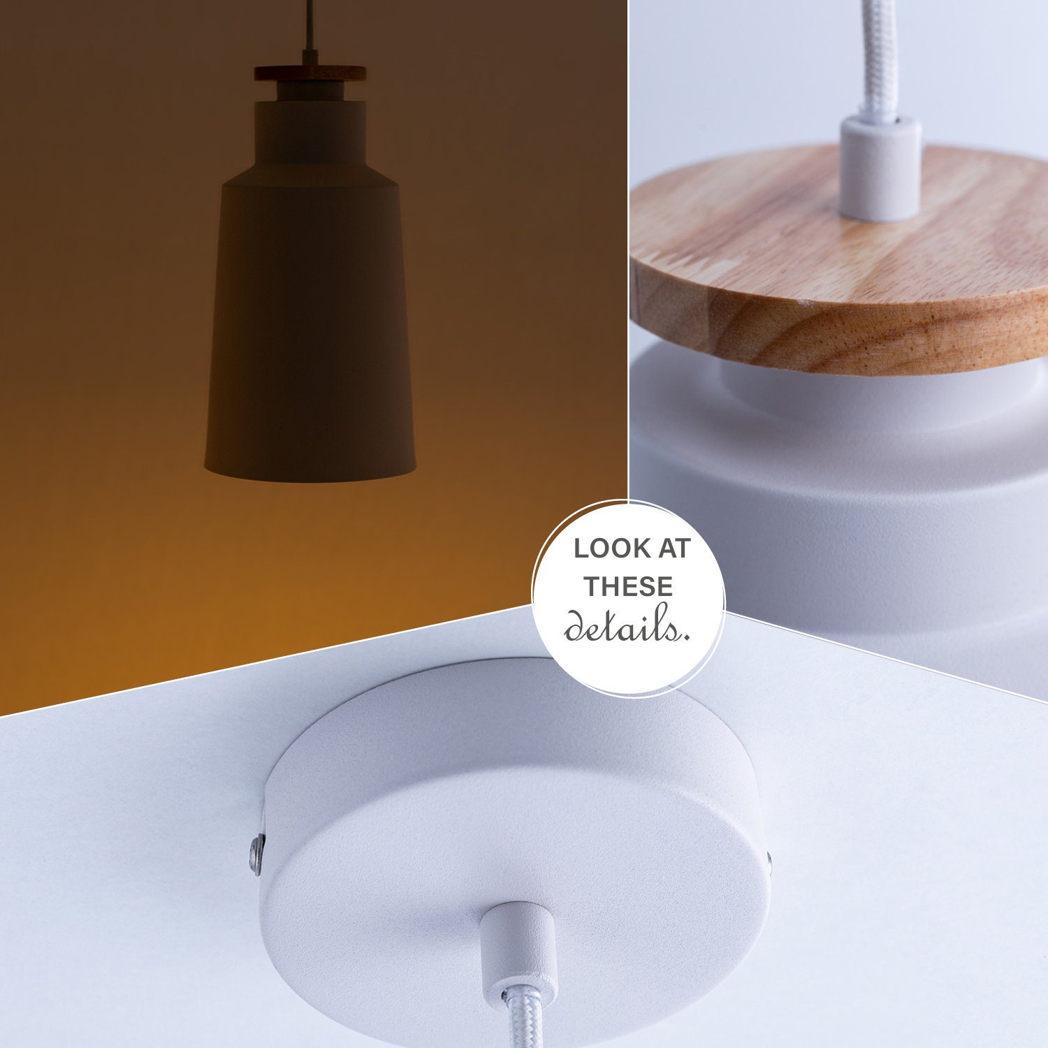 Paco Home Esstischlampe E27 Küchenlampe ohne Pendelleuchte Leuchtmittel, I, Hängelampe Skandinavisch JACK Esszimmer