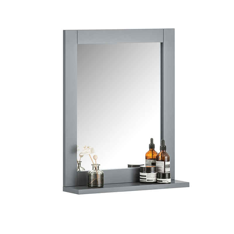 SoBuy Дзеркало FRG129, Настінне дзеркало Дзеркало для ванної кімнати mit Ablage