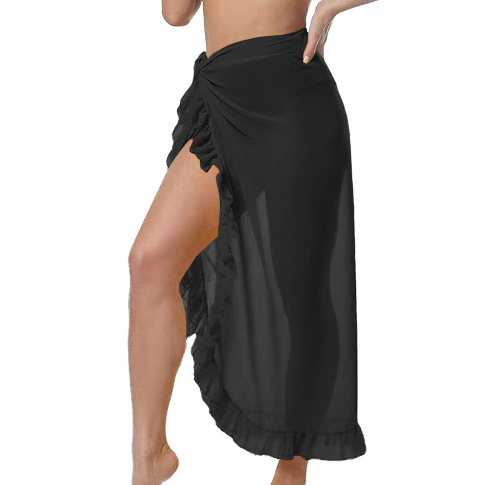 nsihing Sarong Damen Strand-Sarong aus – leichtes, Wickelkleid, Strandkleid, halbtransparentes Strandtuch und Wickelrock, Strand-Cover-Up