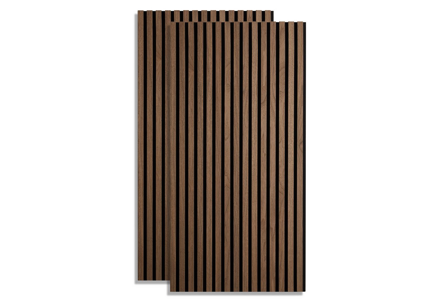 Thumbnail - Homestyle4u Wandpaneel 60x60 60x120 cm 1/2/4 Akustikpaneele Holz Braun Schallschutz Garderobe, (Set, 2 Akustikpaneele, 2...