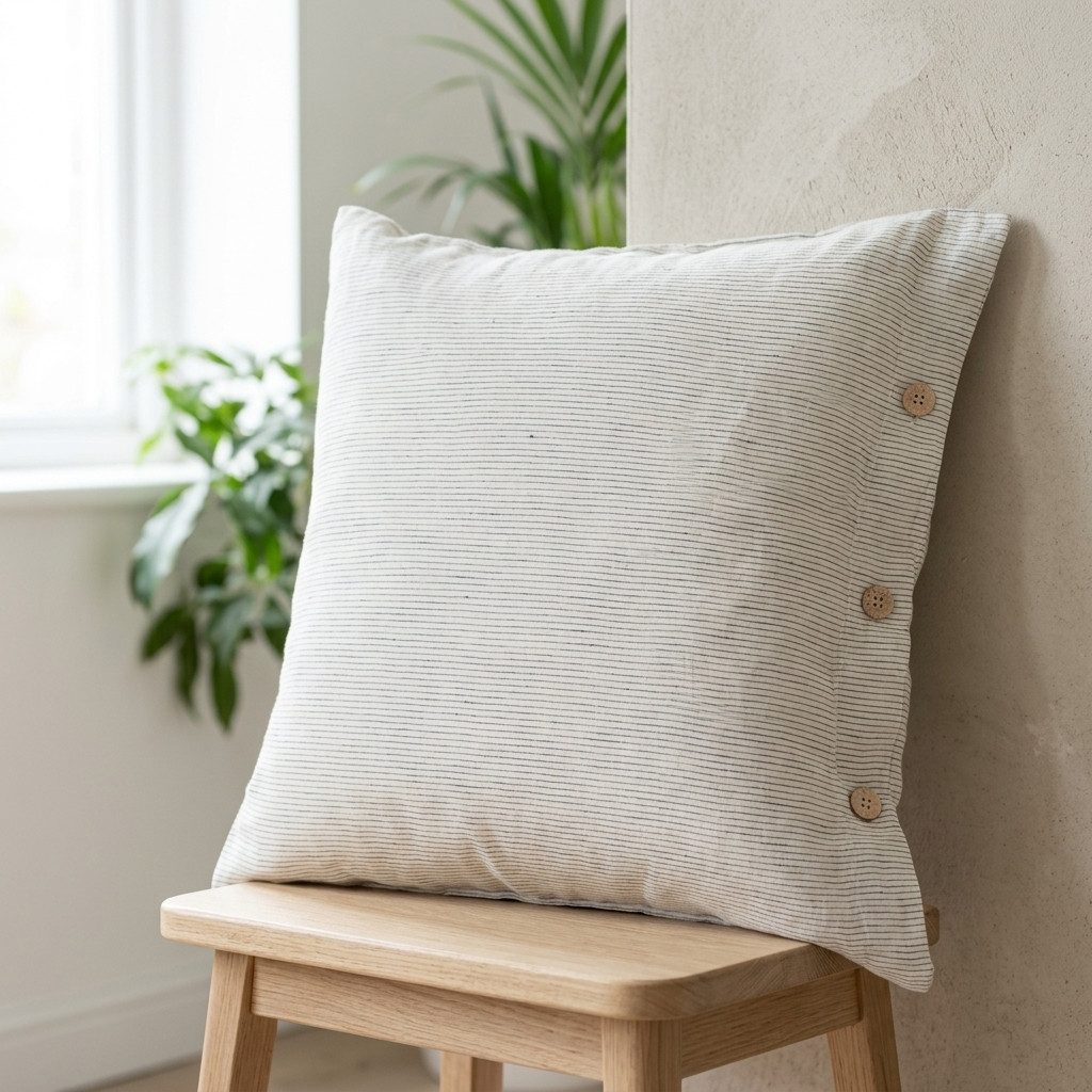 Interior by Hakito Kissenbezug 100% reine Leinen 180g/m² GOTS BIO zertifiziert