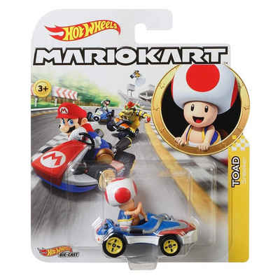 Mattel® Spielzeug-Rennwagen Mattel GBG30 - Hot Wheels - Mario Kart - Mini Die-Cast Fahrzeug mit Fi