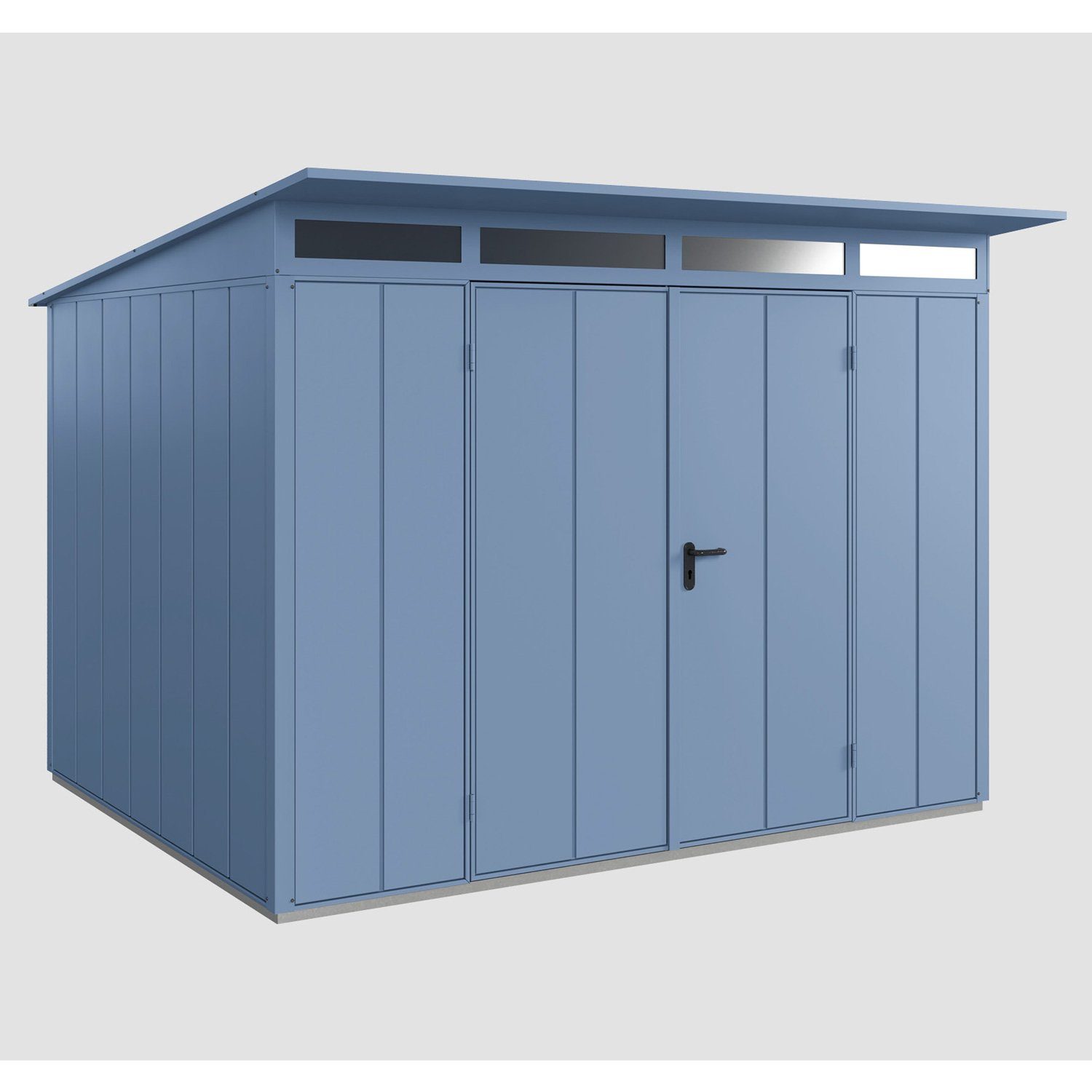 Hörmann Ecostar Gerätehaus Elegant mit Pultdach (313 x 283 cm), Metall