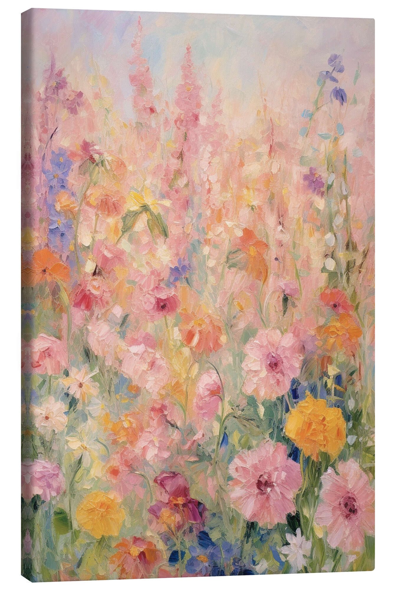 Posterlounge Wandbild Rosa Sommerhaus-Garten, Gina Kelly, erhältlich als Poster, Leinwandbild, Wandsticker oder Acrylglasbild