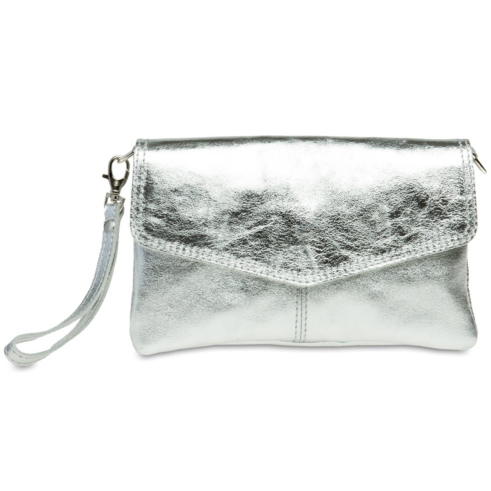 Caspar Clutch Abendtasche Leder Damen Umhängetasche günstig online kaufen
