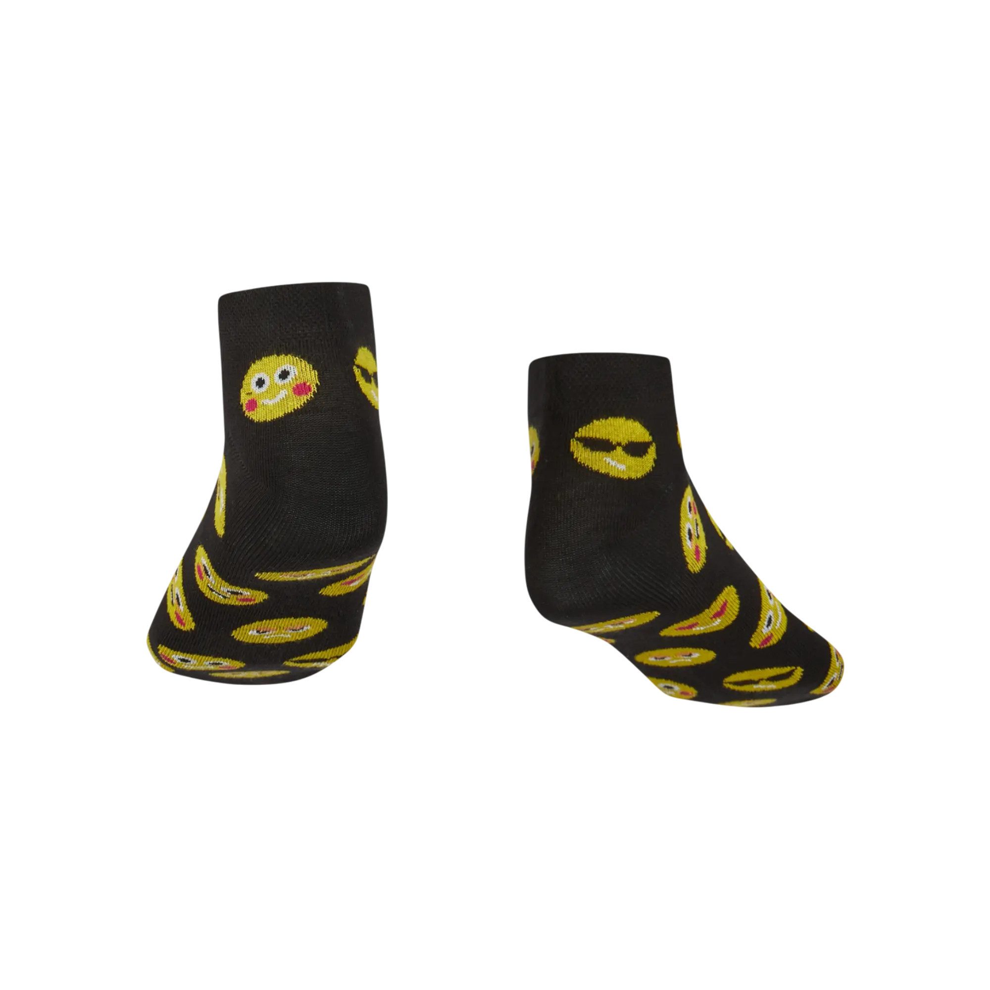 AbgeStrumpft Sneakersocken Abgestrumpft Sneaker Smiley (1 Paar, 1-Paar, 1 Paar) lustiges Design
