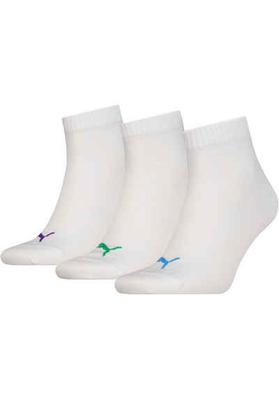 PUMA Kurzsocken Unisex PUMA UNISEX QUARTER PLAIN (Packung, 3-Paar) Sneakersocken