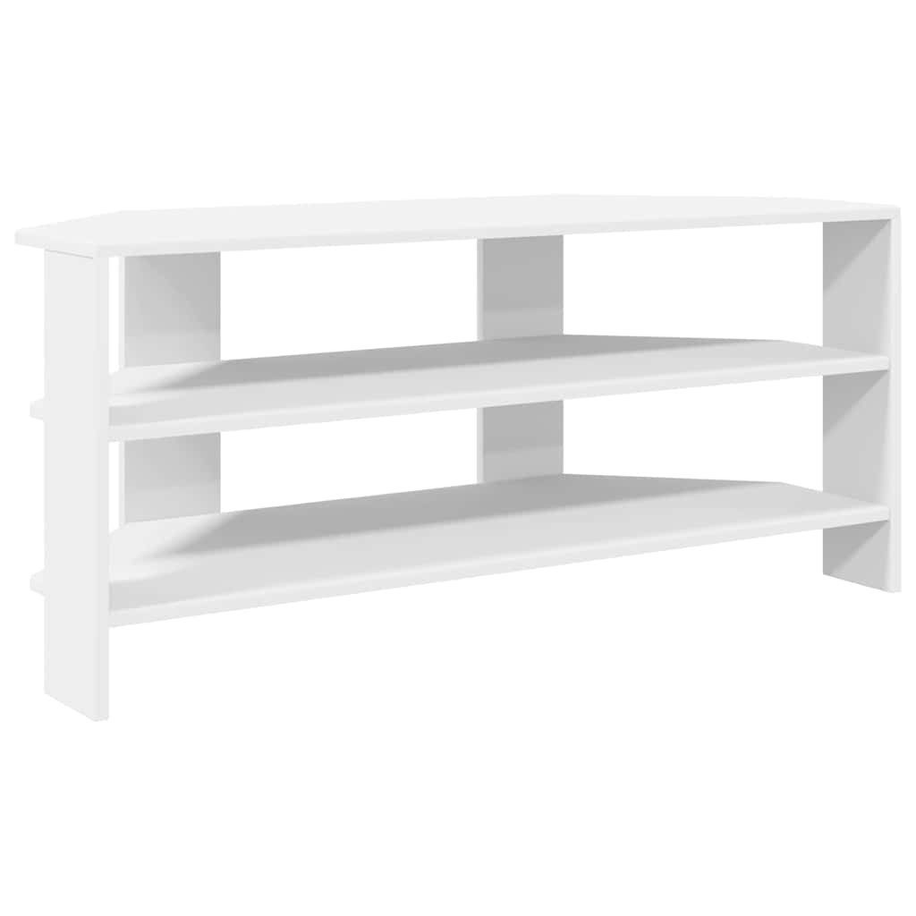TV-Schrank EckTVSchrank Weiß 102x40,5x45cm Holzwerkstoff