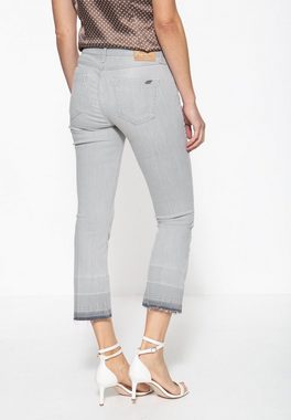 ATT Jeans Slim-fit-Jeans Brenda mit offenen Saumkanten und Waschung