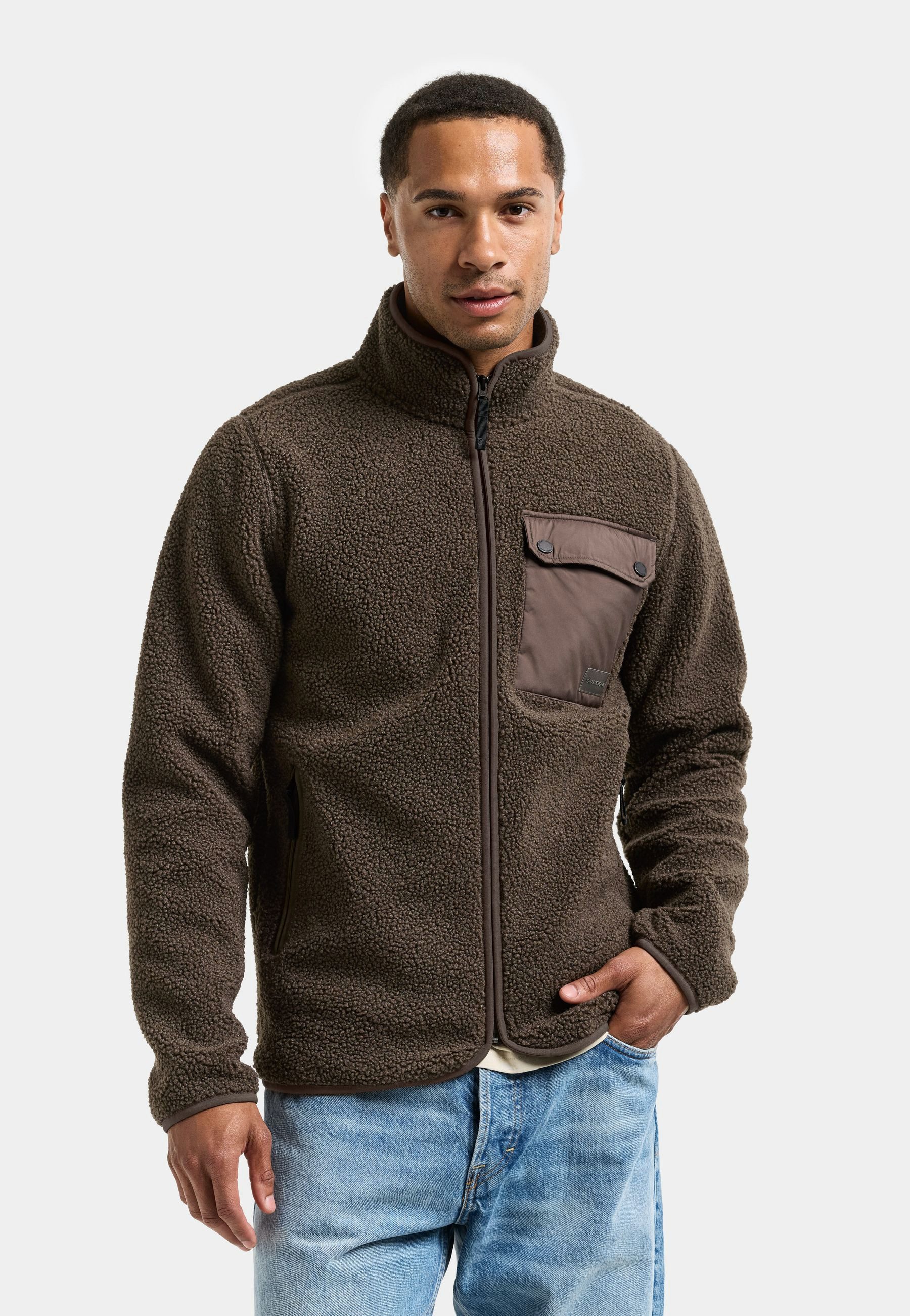 Didriksons Fleecejacke Herren Pile Teddy PETER mit Taschen